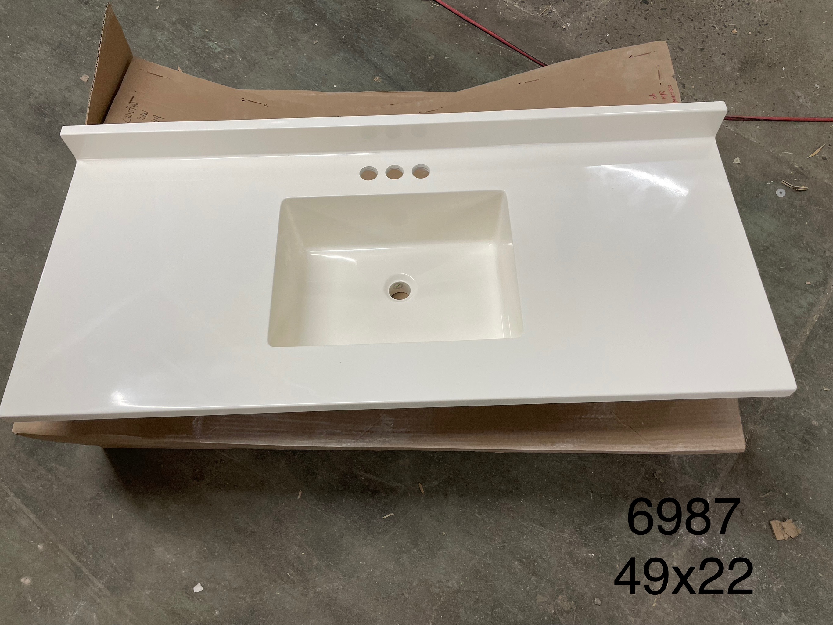 Vanity top 49x22 6987