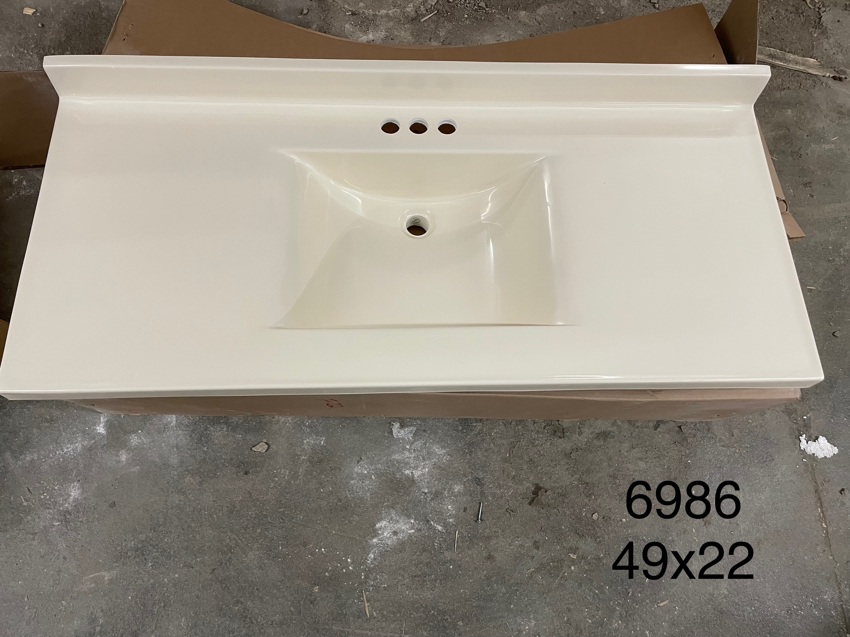 Vanity top 49x22 6986