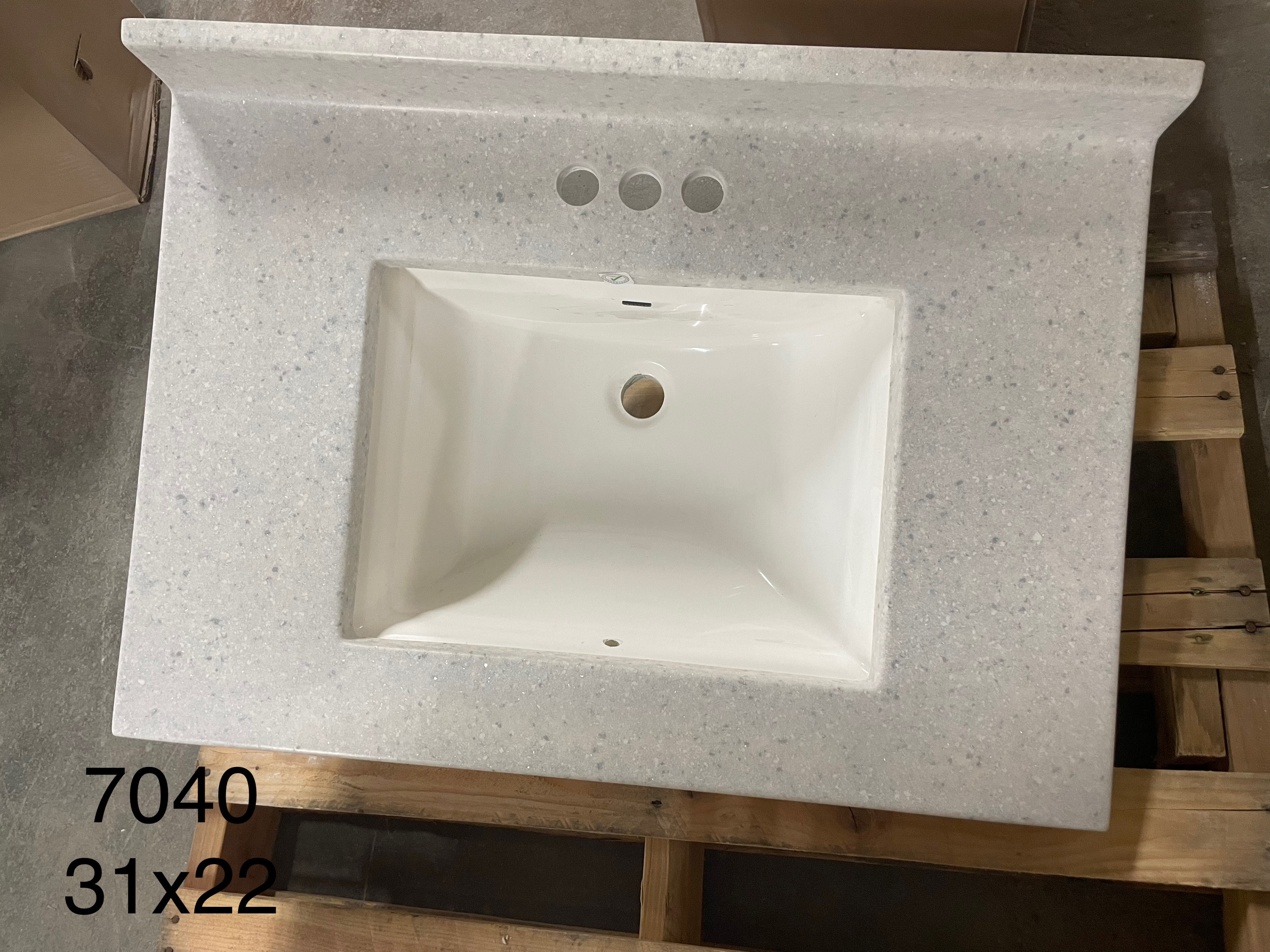 Vanity top 31x22 7040