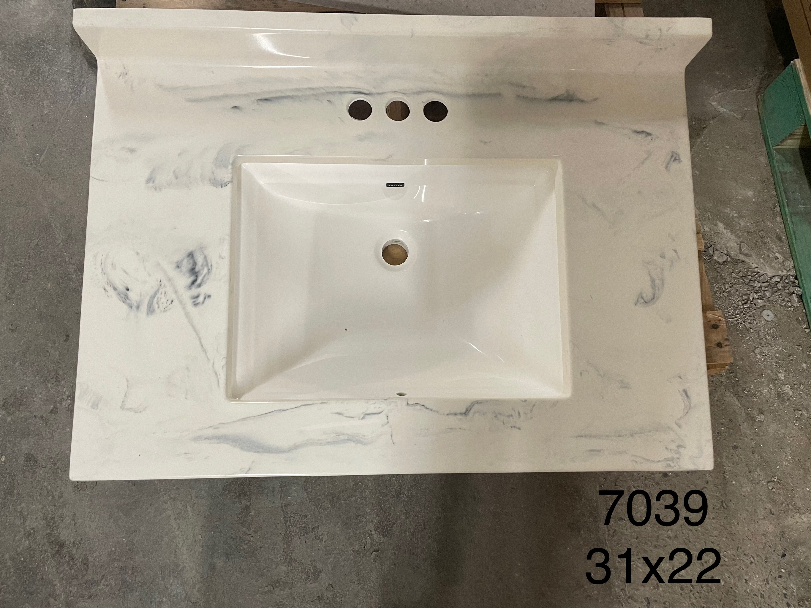 Vanity top 31x22 7039
