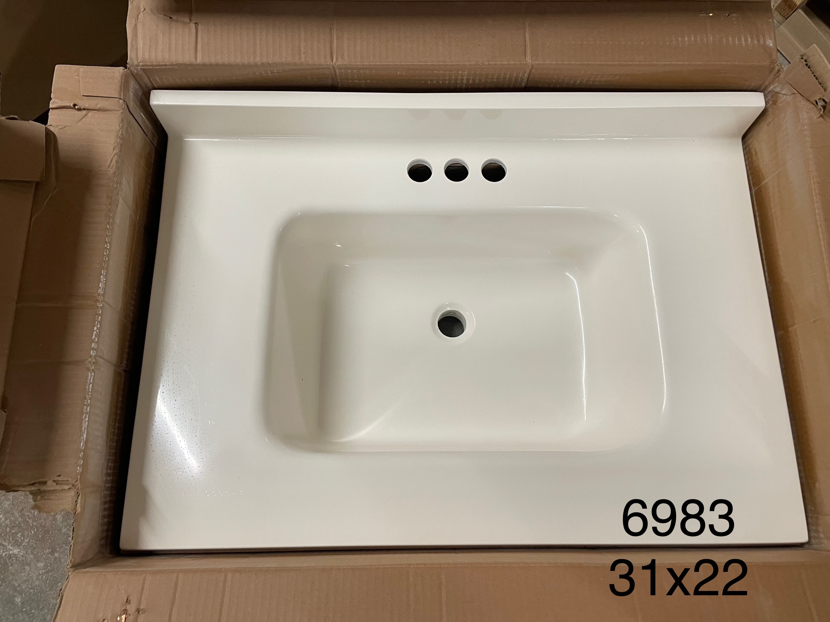 Vanity top 31x22 6983