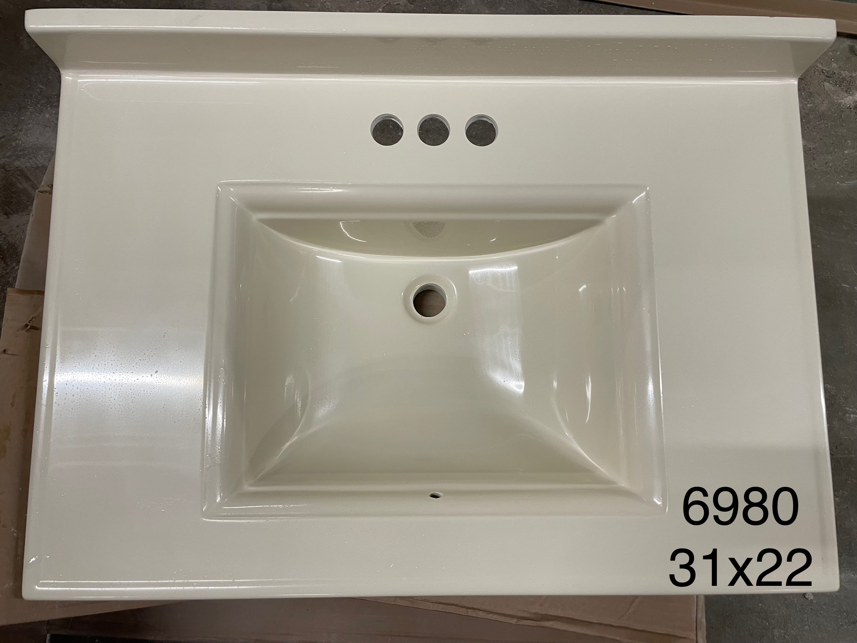 Vanity top 31x22 6980