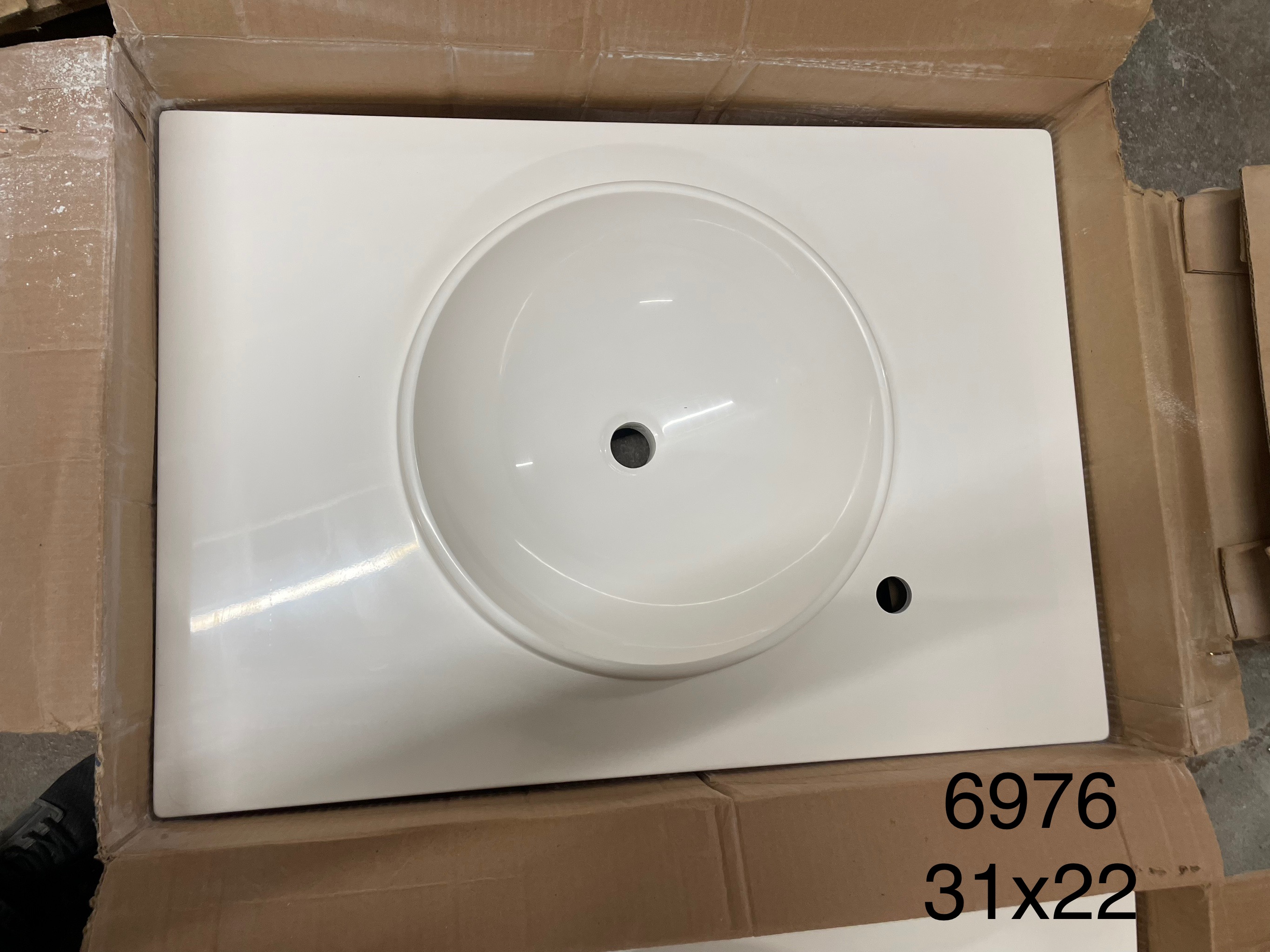 Vanity top 31x22 6976