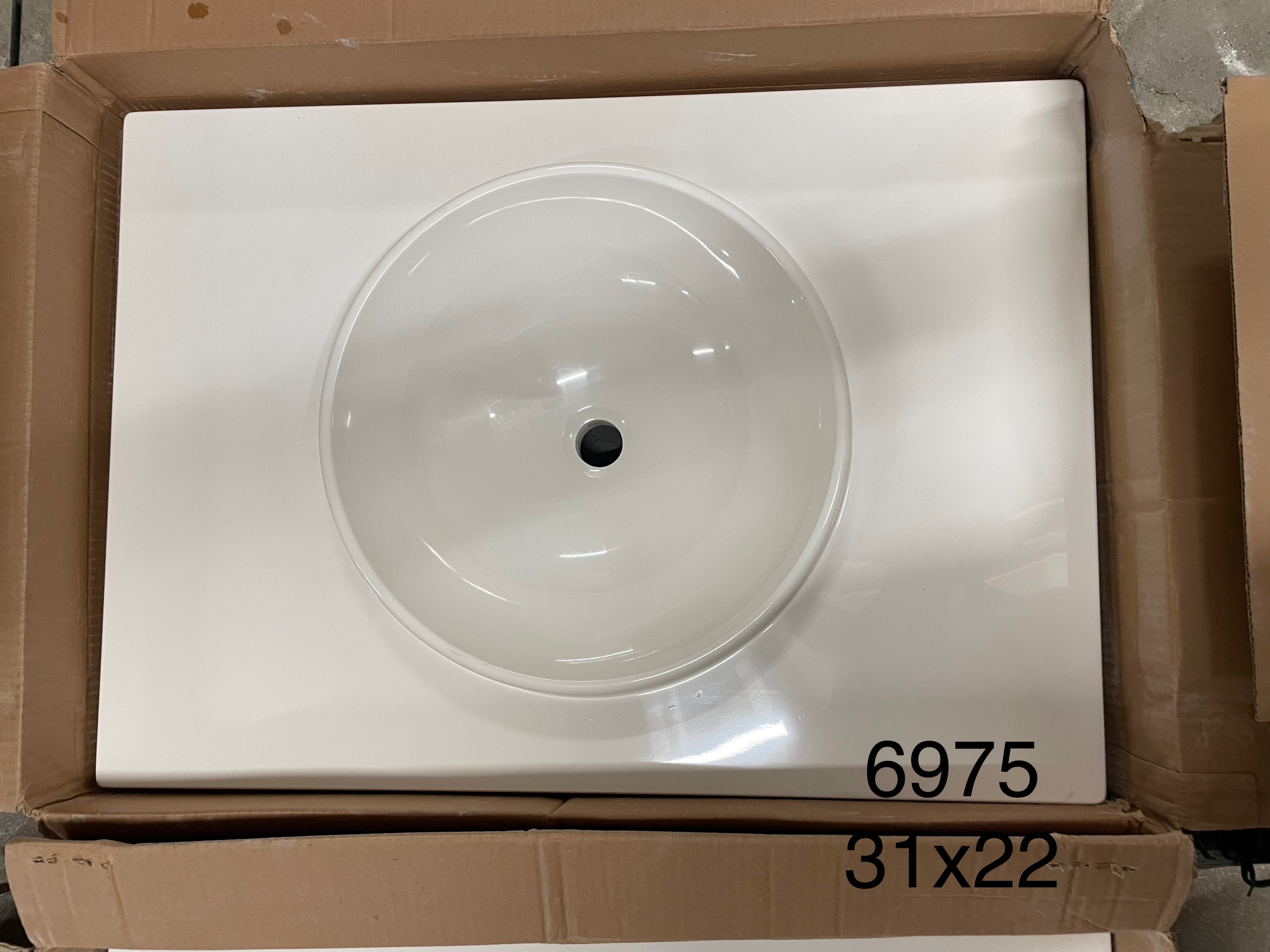Vanity top 31x22 6975