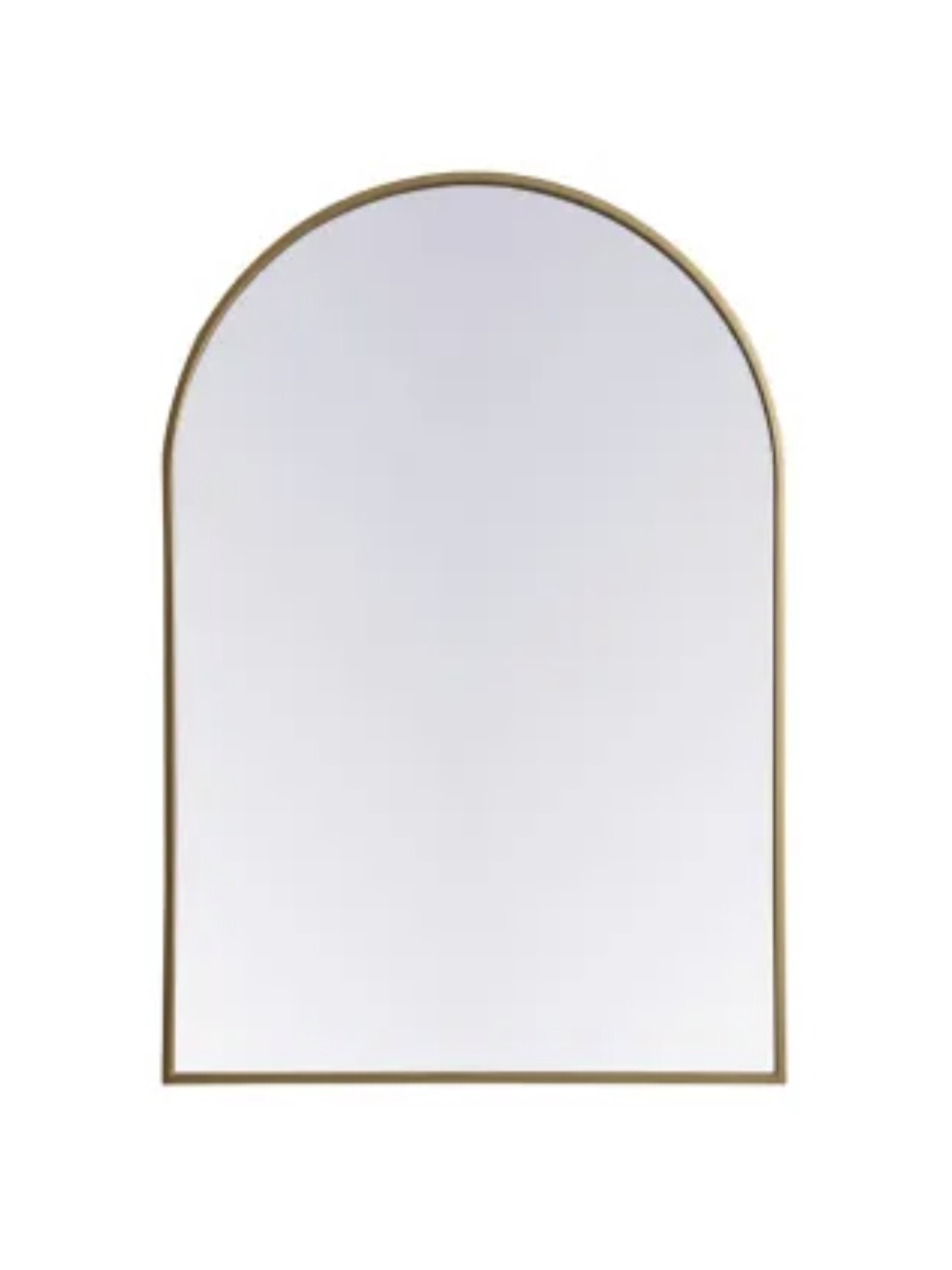 Elegant Lighting Ayra 27" W x 40" H Modern Arched Bathroom Wall Mirror