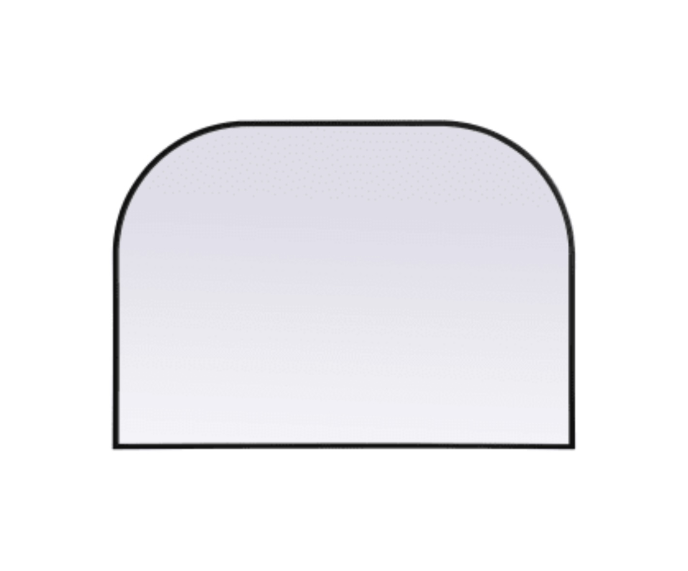 Elegant Lighting Blaire 42" W x 30" H Modern Arched Bathroom Wall Mirror