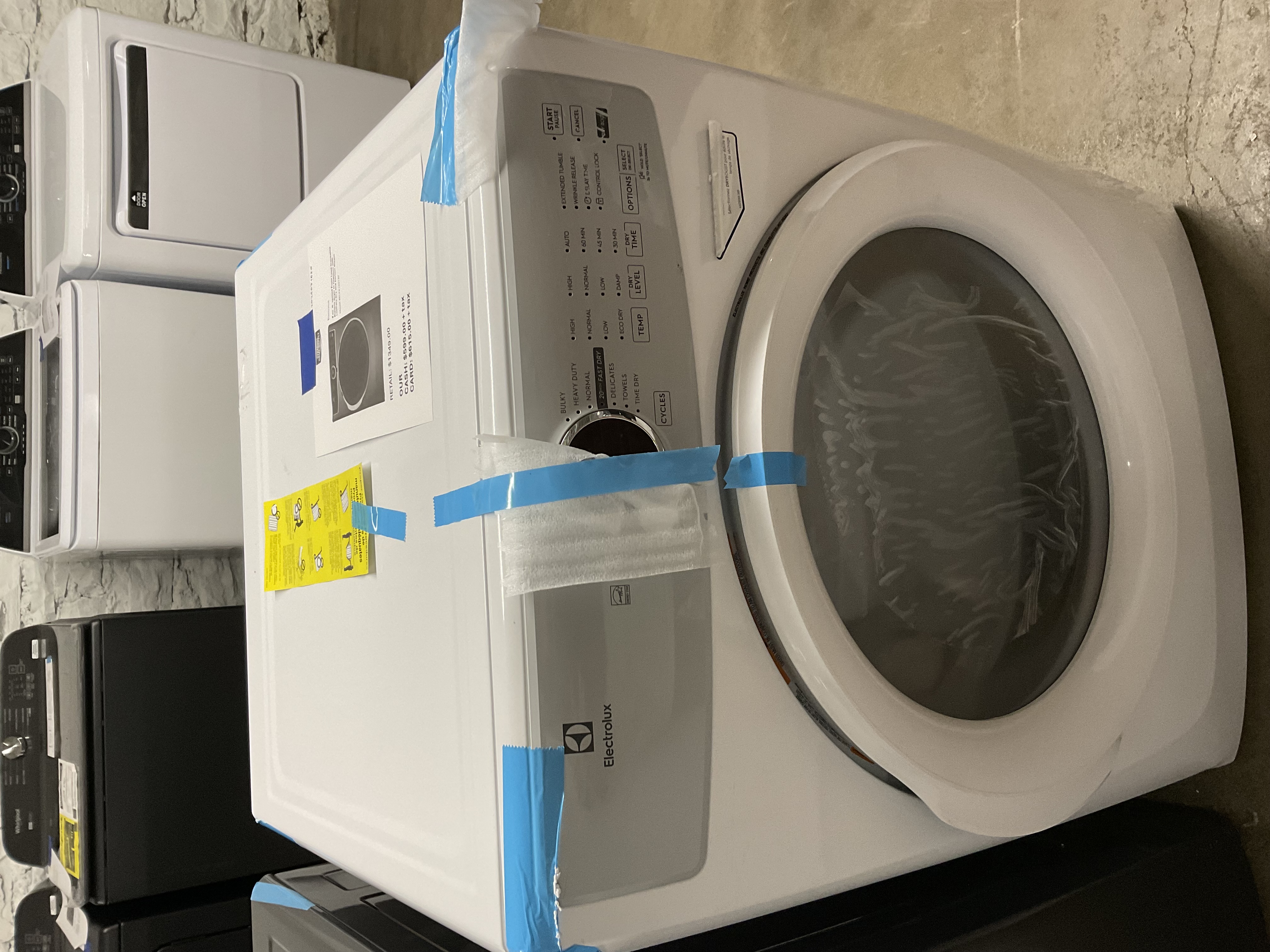Electrolux 8 cu. ft. Electric Dryer Front Load in White 2025071619