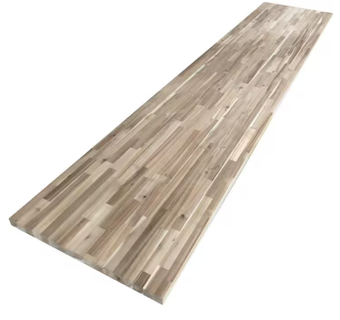 12 ft. L x 25 in. D, Butcher Block Unfinished Acacia Square Edge