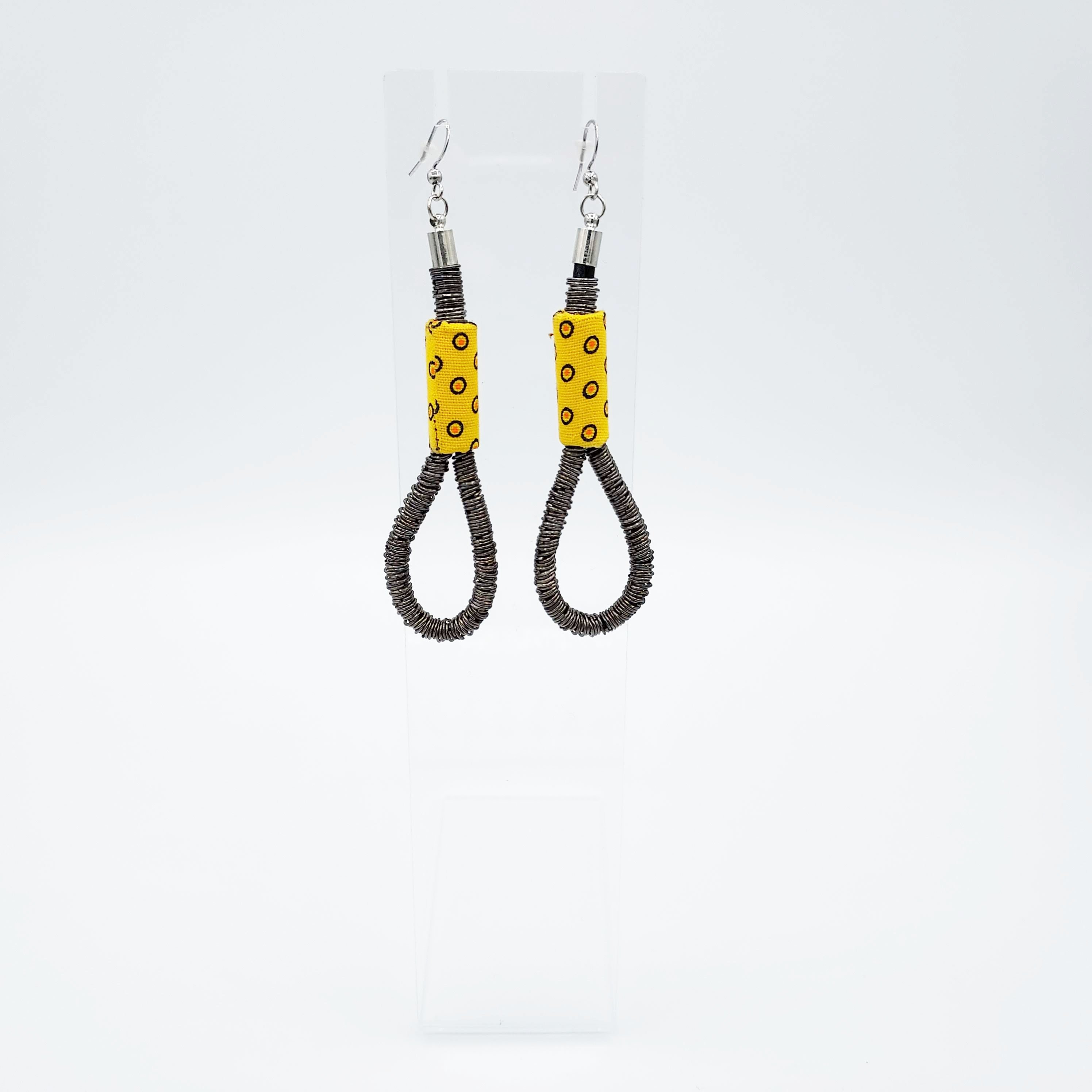 Boucles d'oreilles southa jaunes