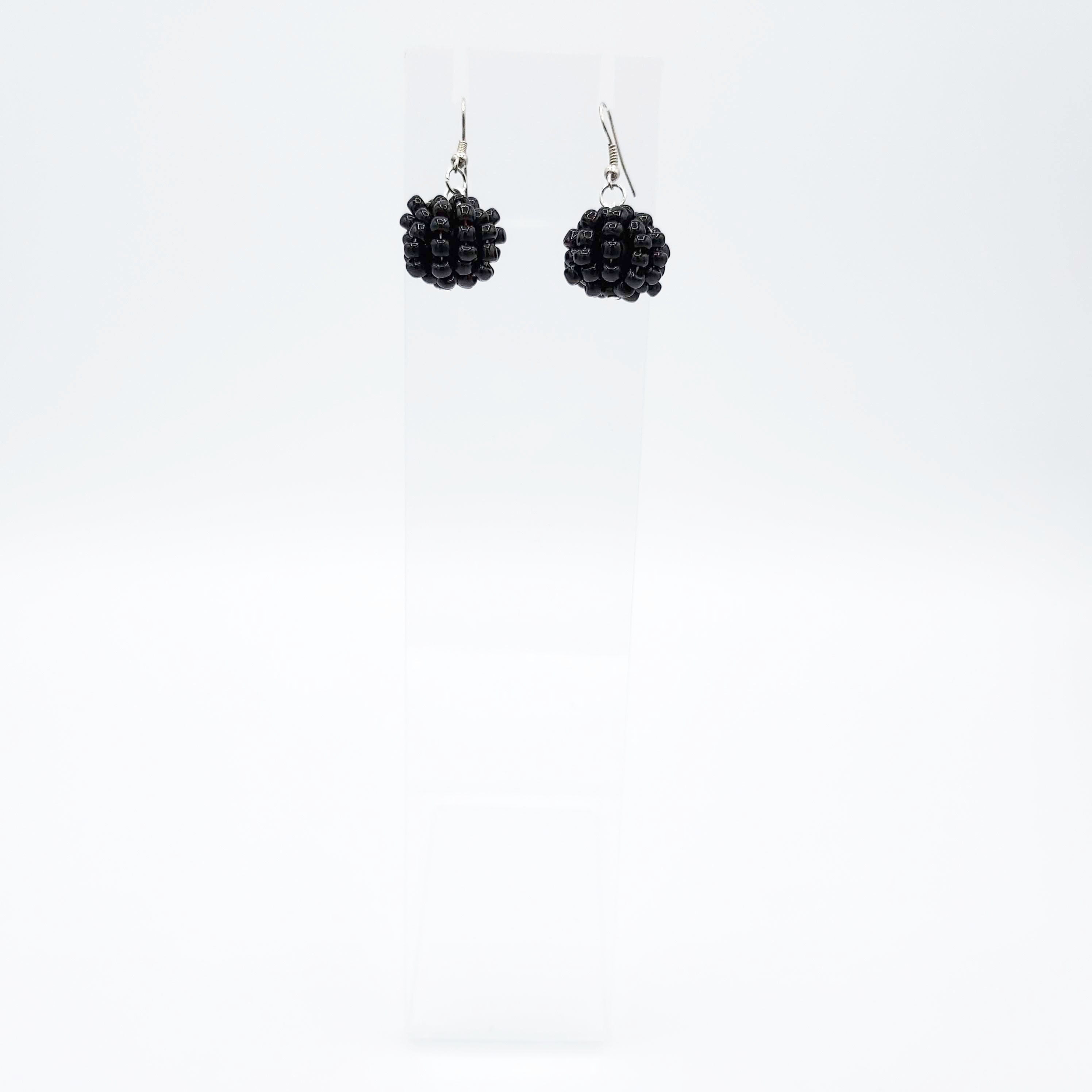 Cri Cri noir boucles d'oreilles