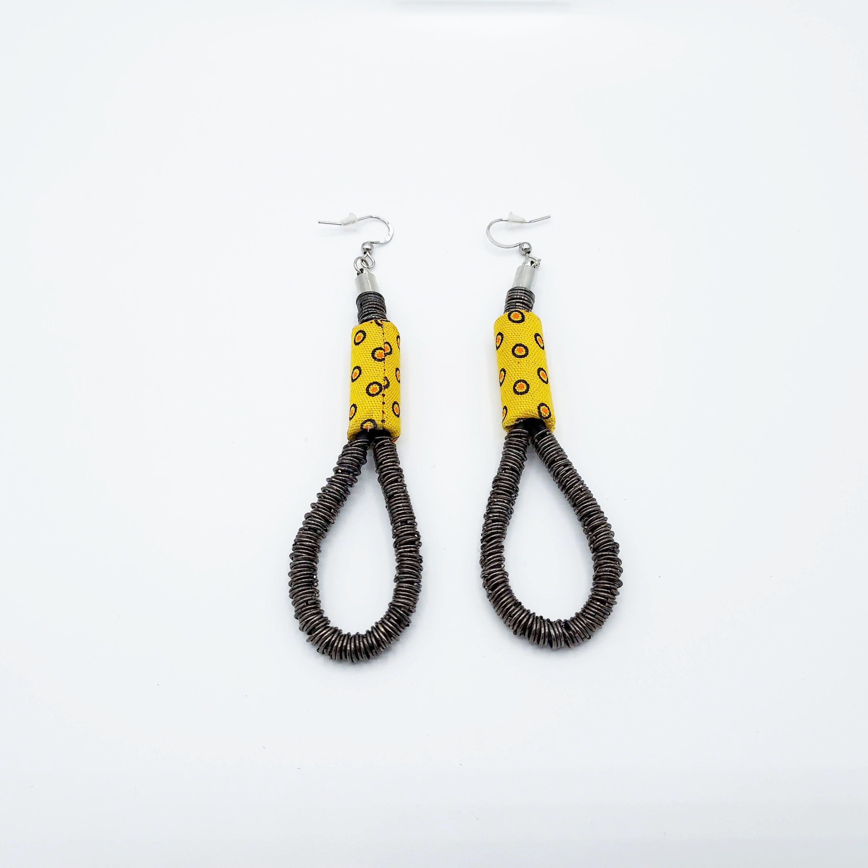 Boucles d'oreilles southa jaunes