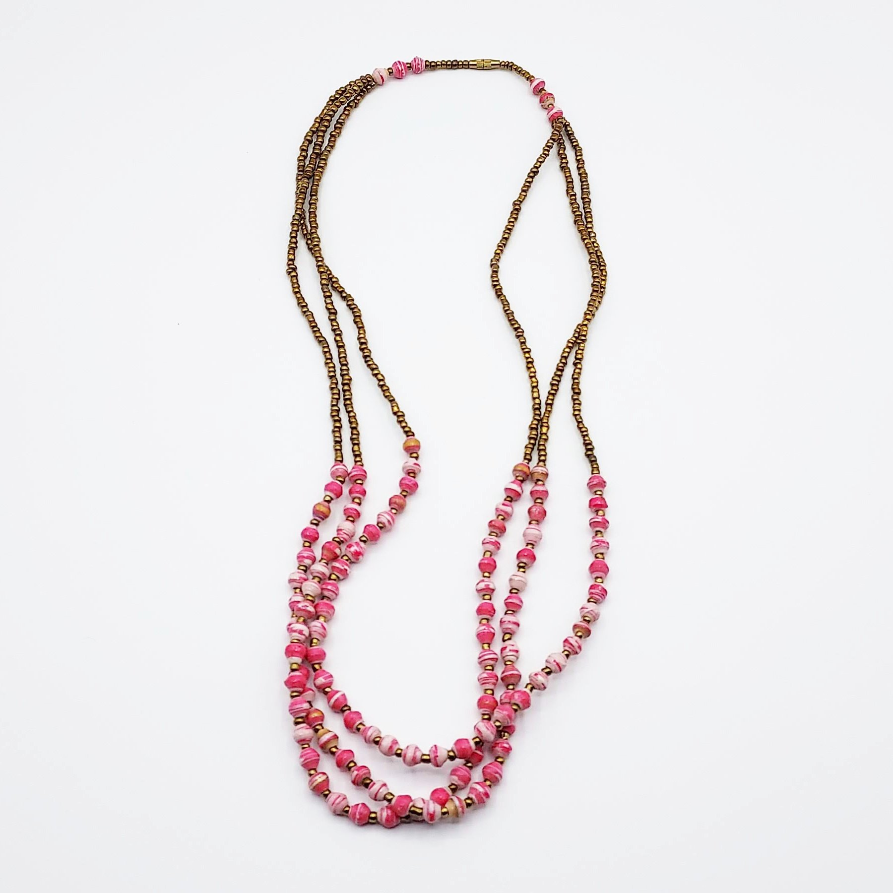 Papie minene collier rose