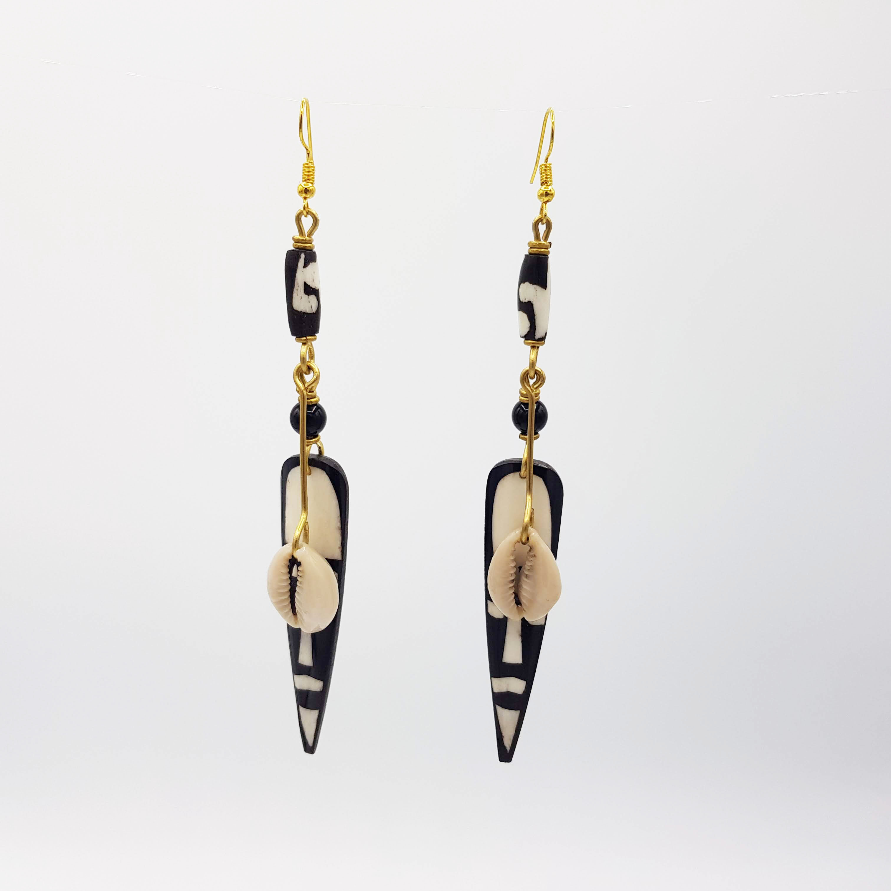 Boucles d'oreilles masque africain