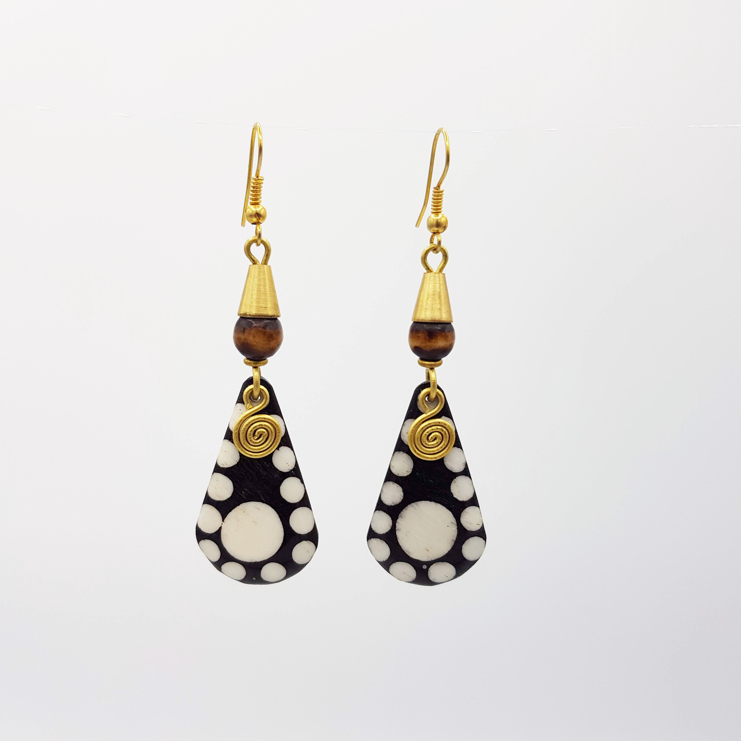 Boucles d'oreilles en bois