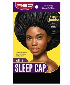 Satin Sleep Cap Black