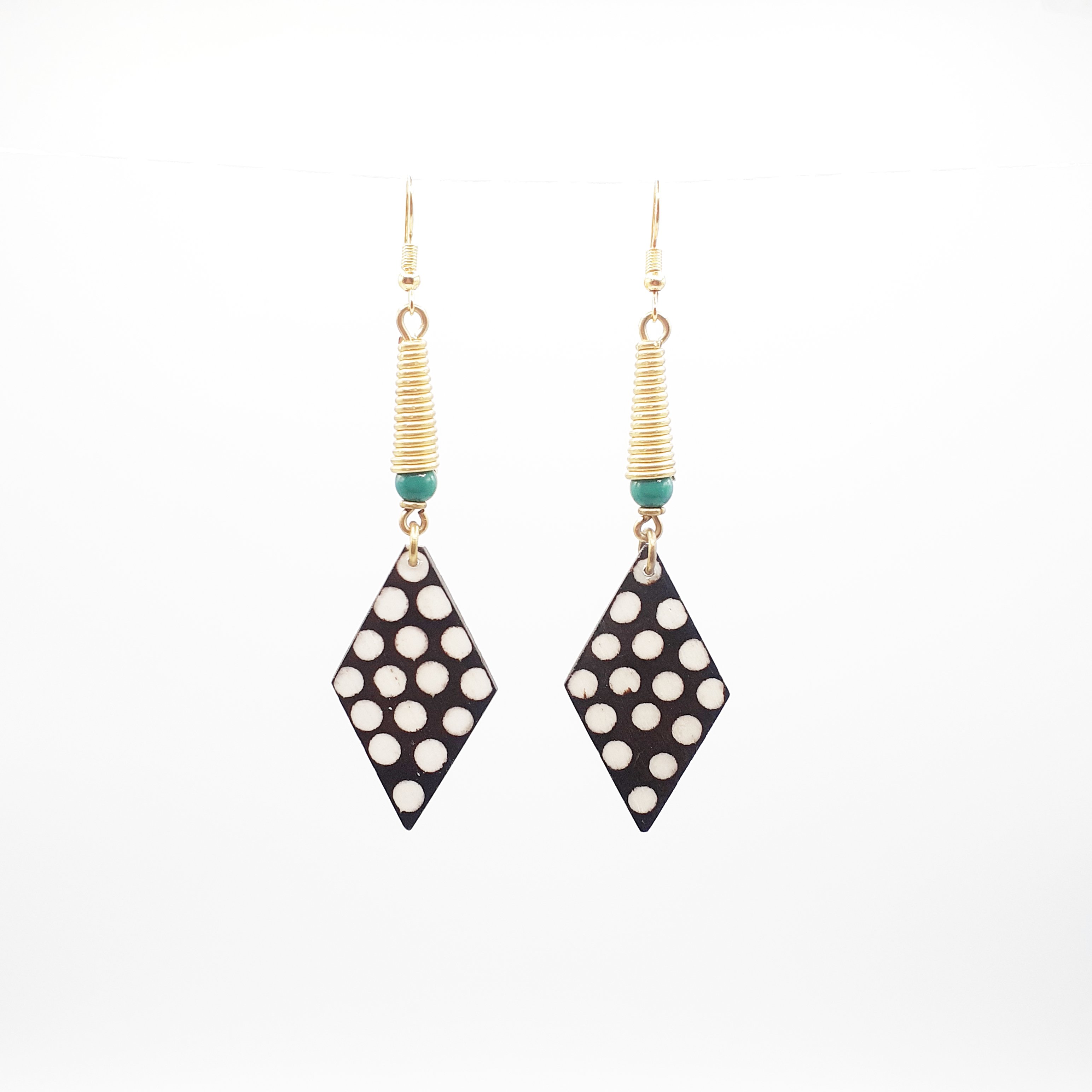 Boucles d'oreilles à pois