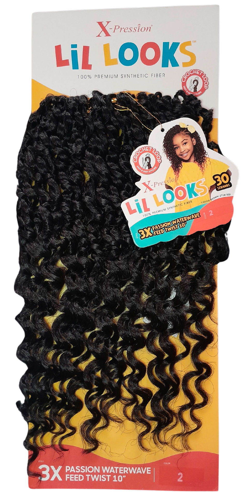 X Pression Syn Lil Looks Passion Waterwave Feed Twist Braid 10"