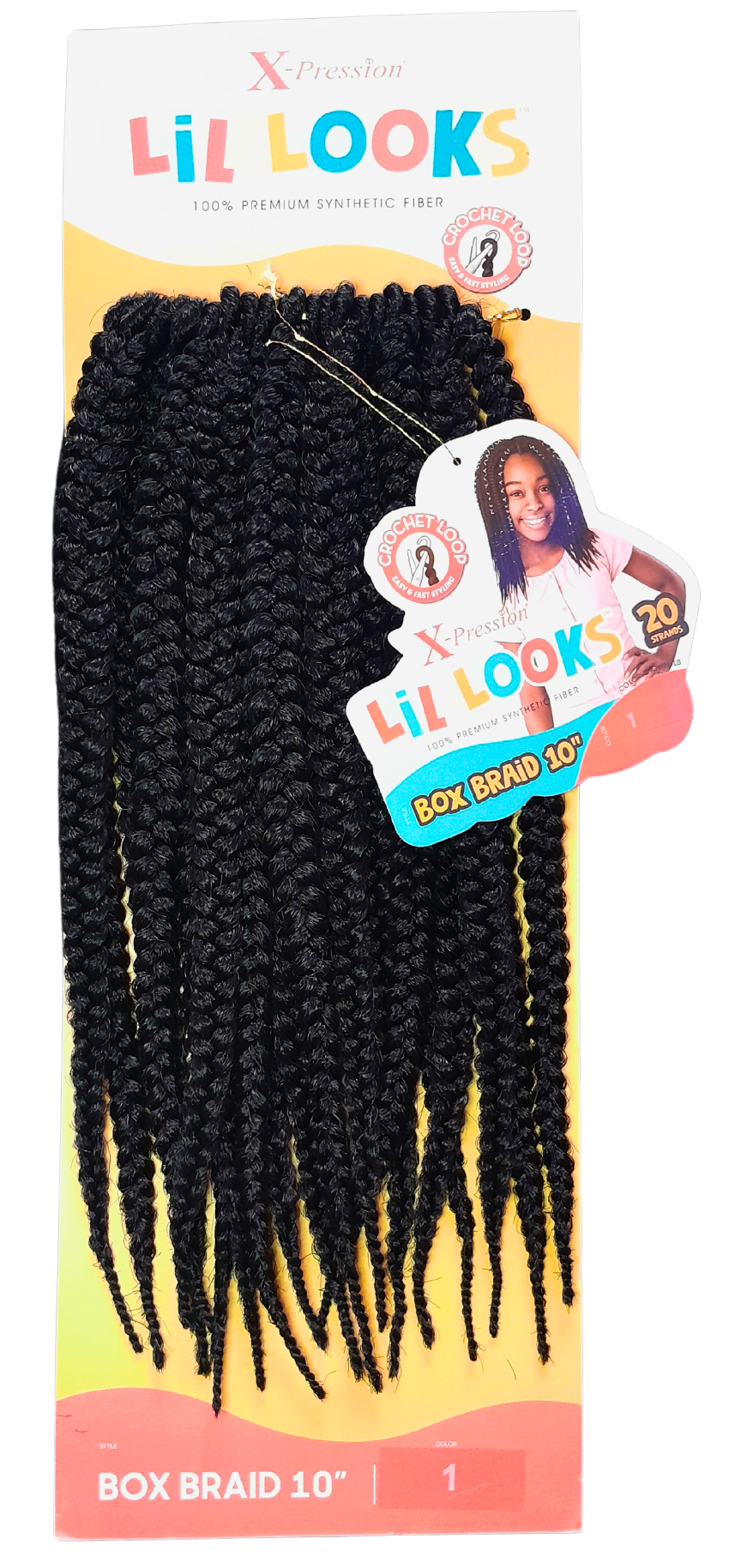 X Pression Syn Lil Looks Box Braid 10"