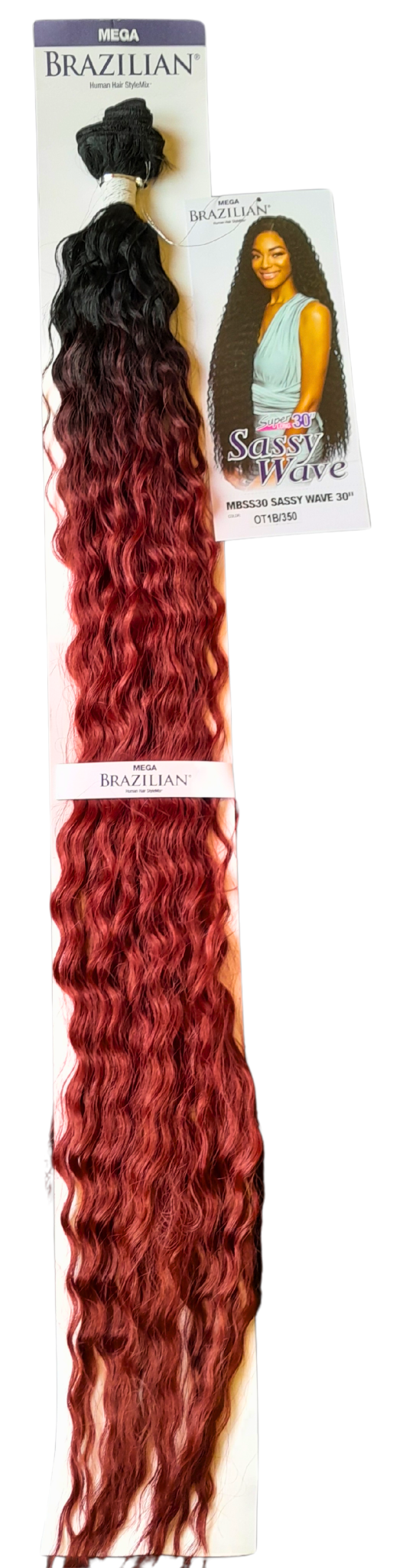 Extensions de cheveux brésiliens ondulé naturel avec dégradé de couleurs 30"