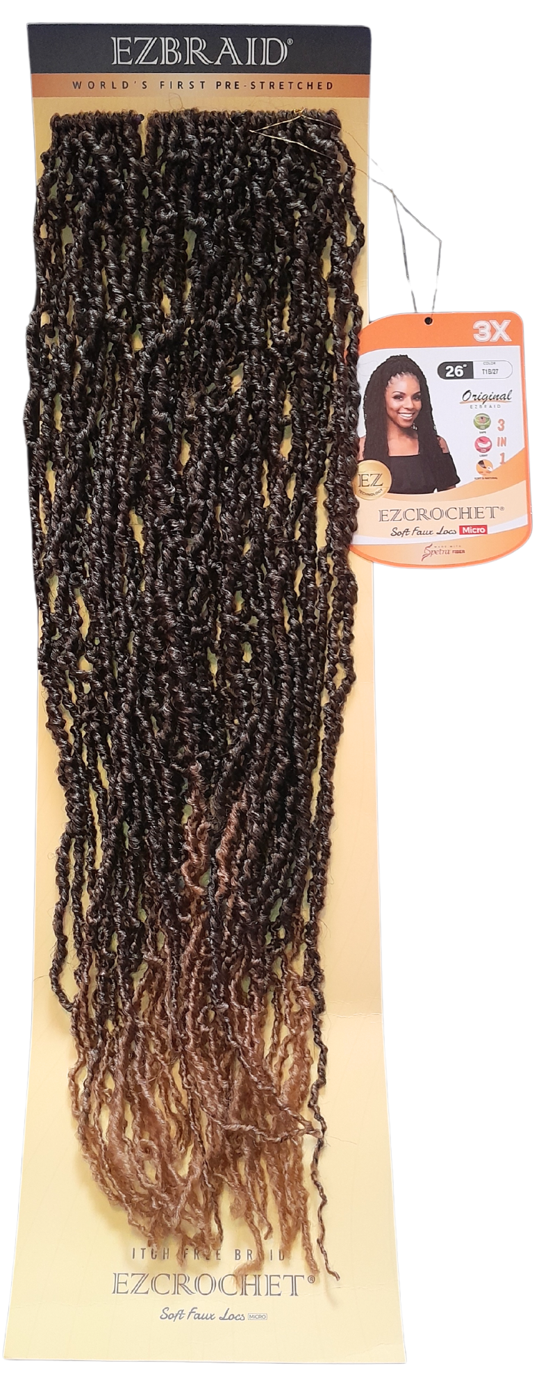 EZCROCHET Soft Faux Locs Micro 26" - 3X