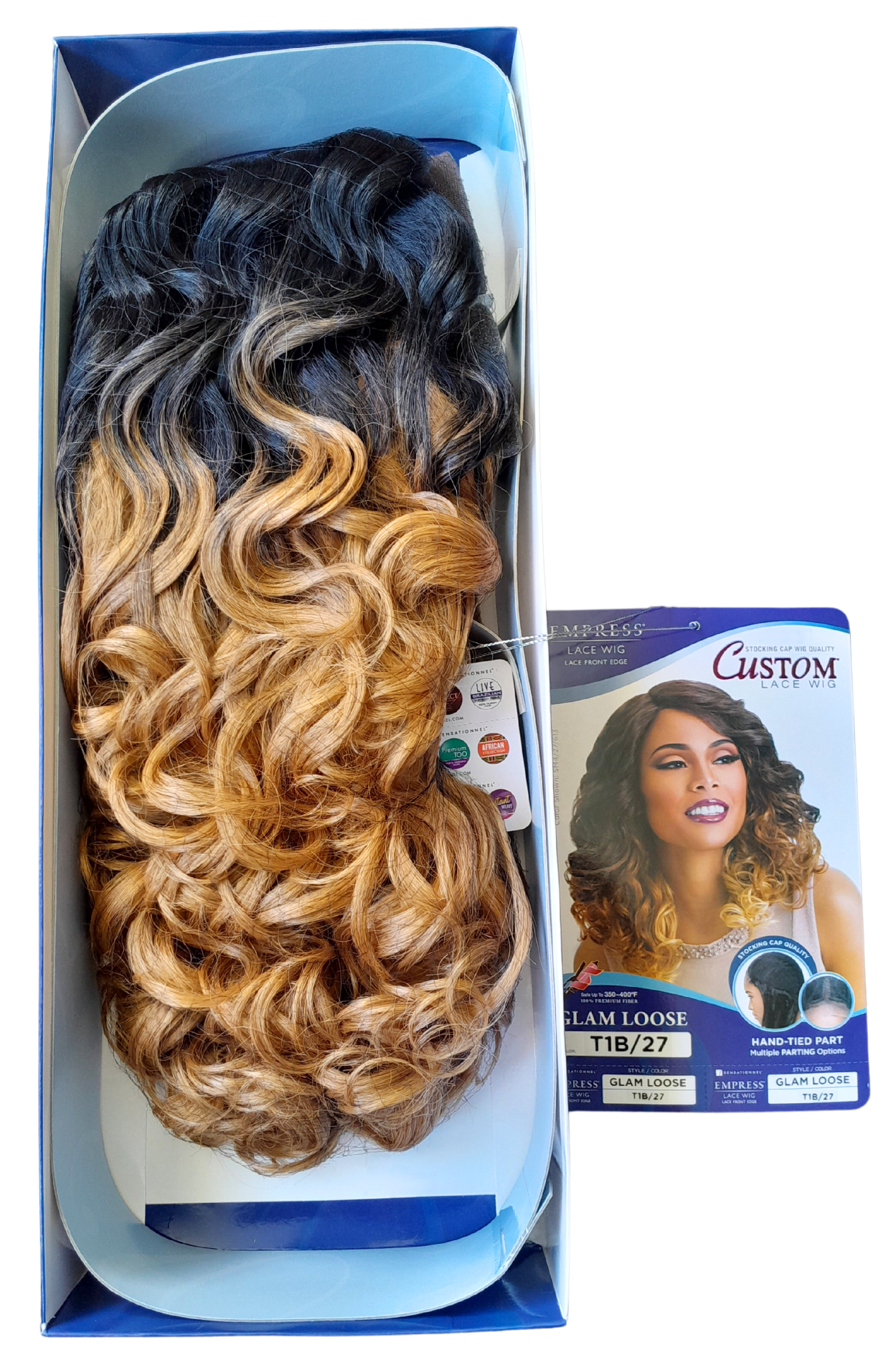 Custom Lace Wig - Glam Loose Perruque Synthétique 16"