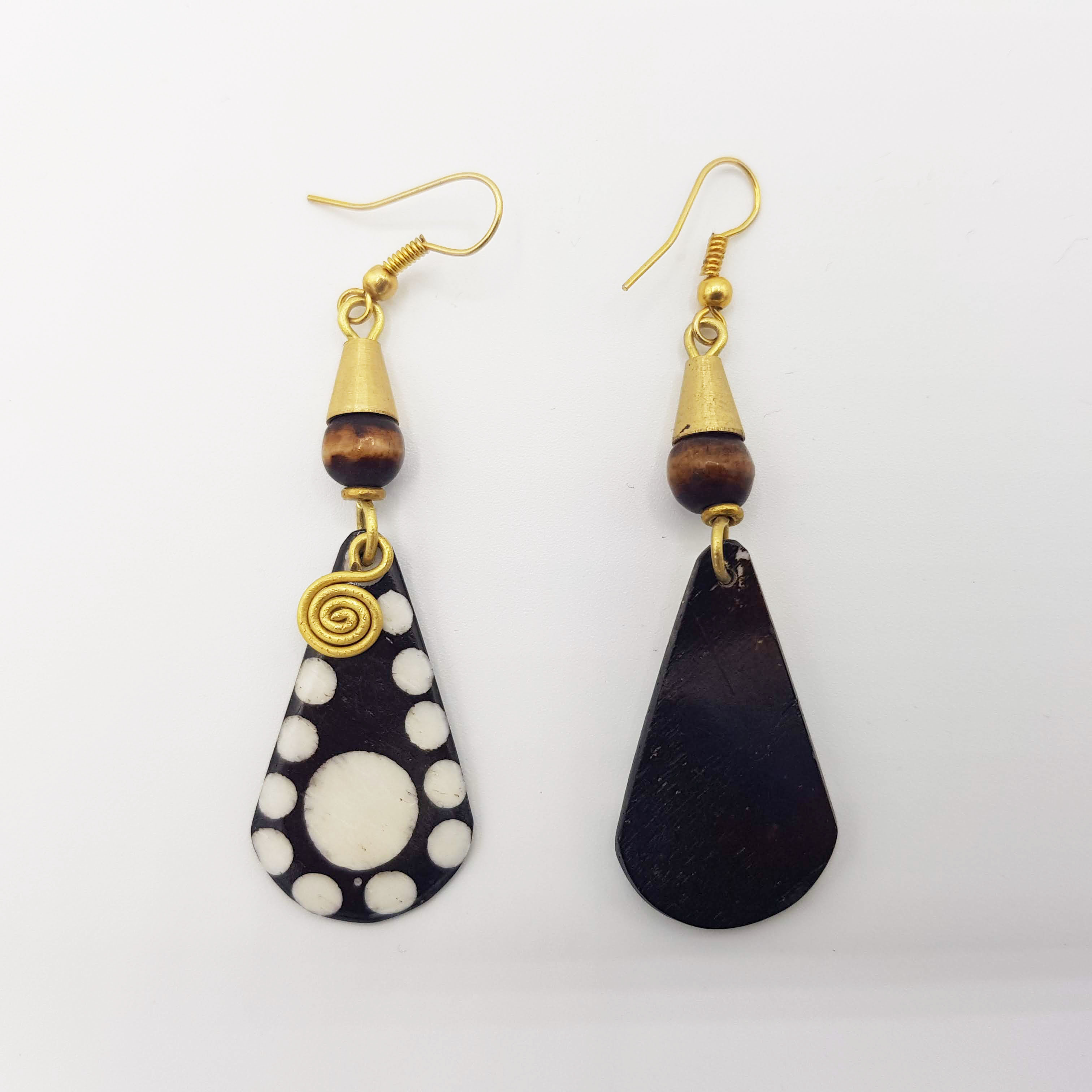 Boucles d'oreilles en bois