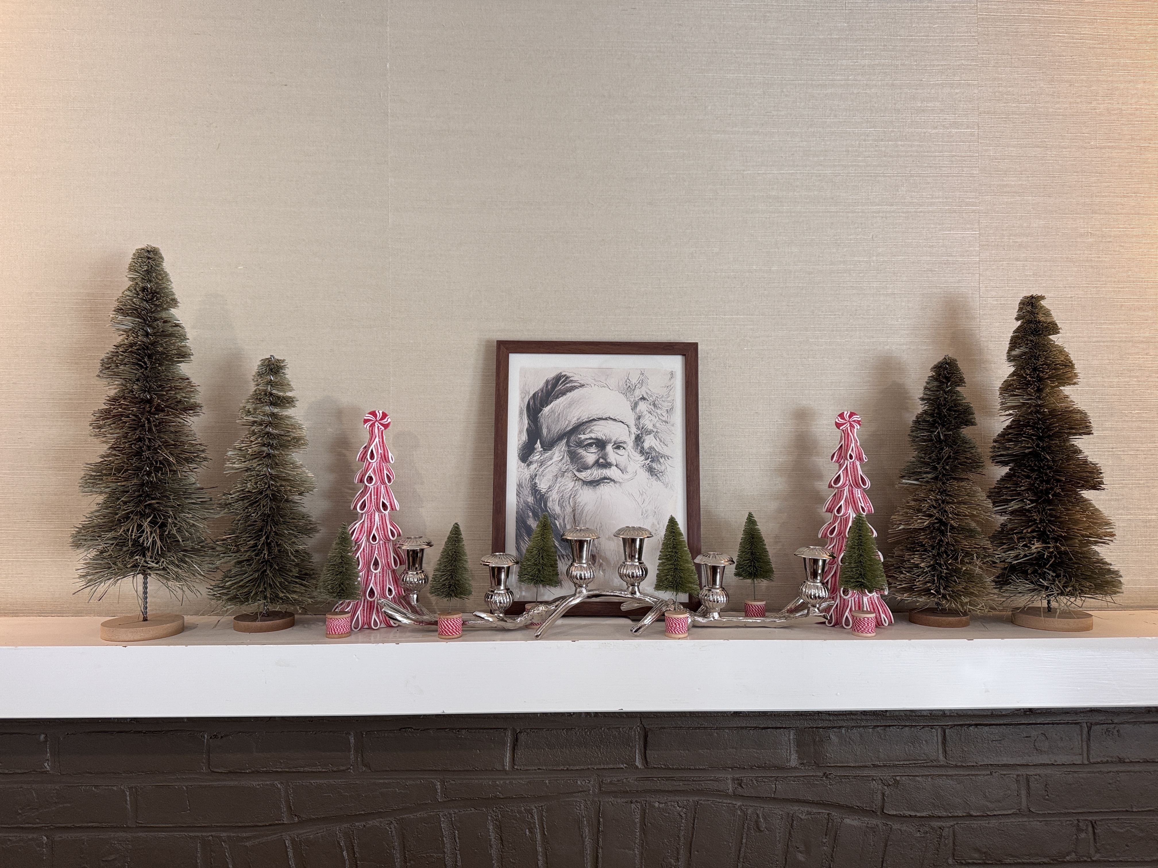 Silver Antler Candleholder