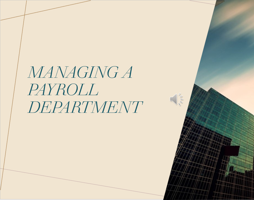 Payroll Management Simplified—Short Course, Big Impact.