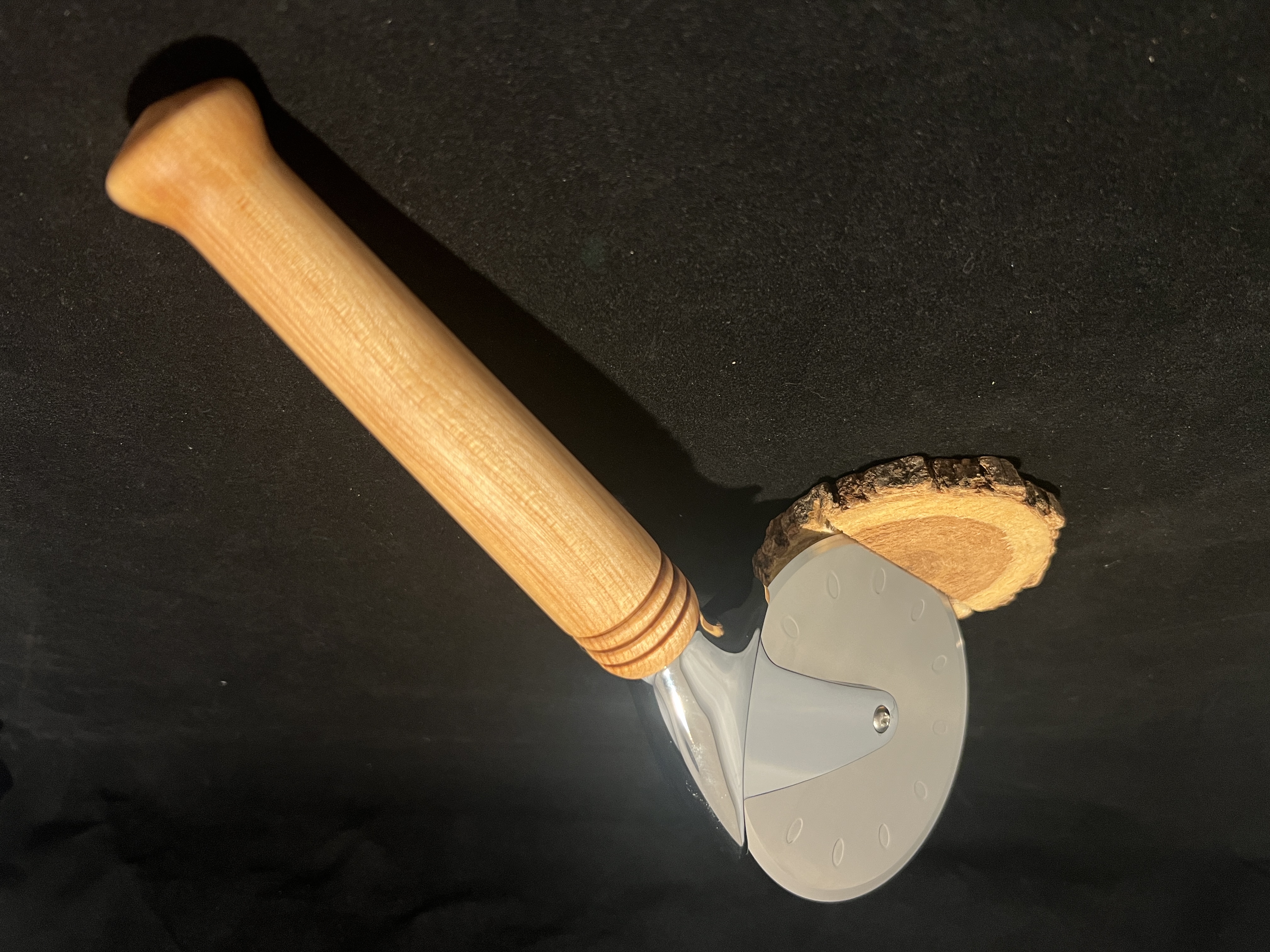 Yellow Birch Pizza Cutter