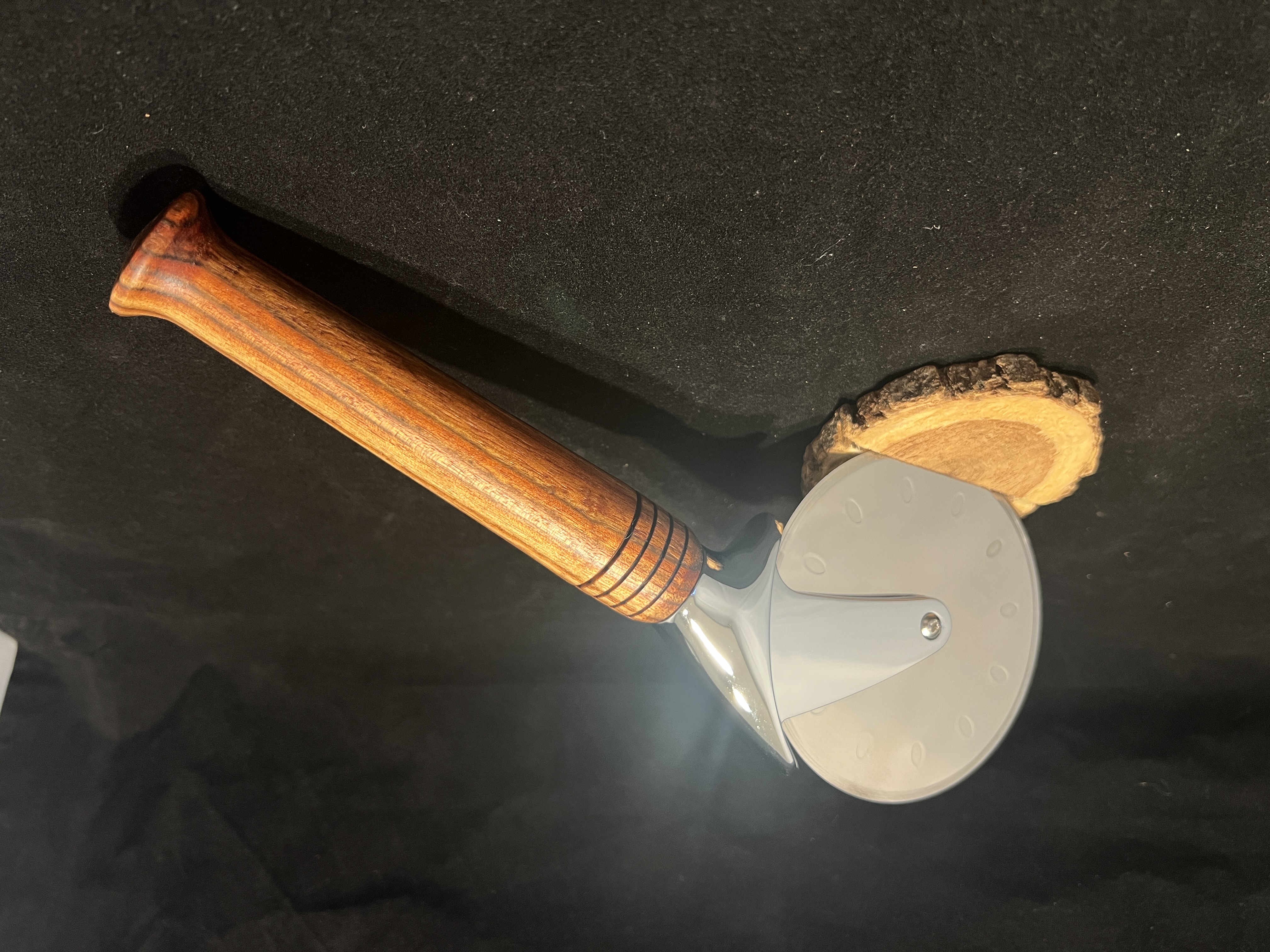 Caribbean Rosewood Pizza Cutter