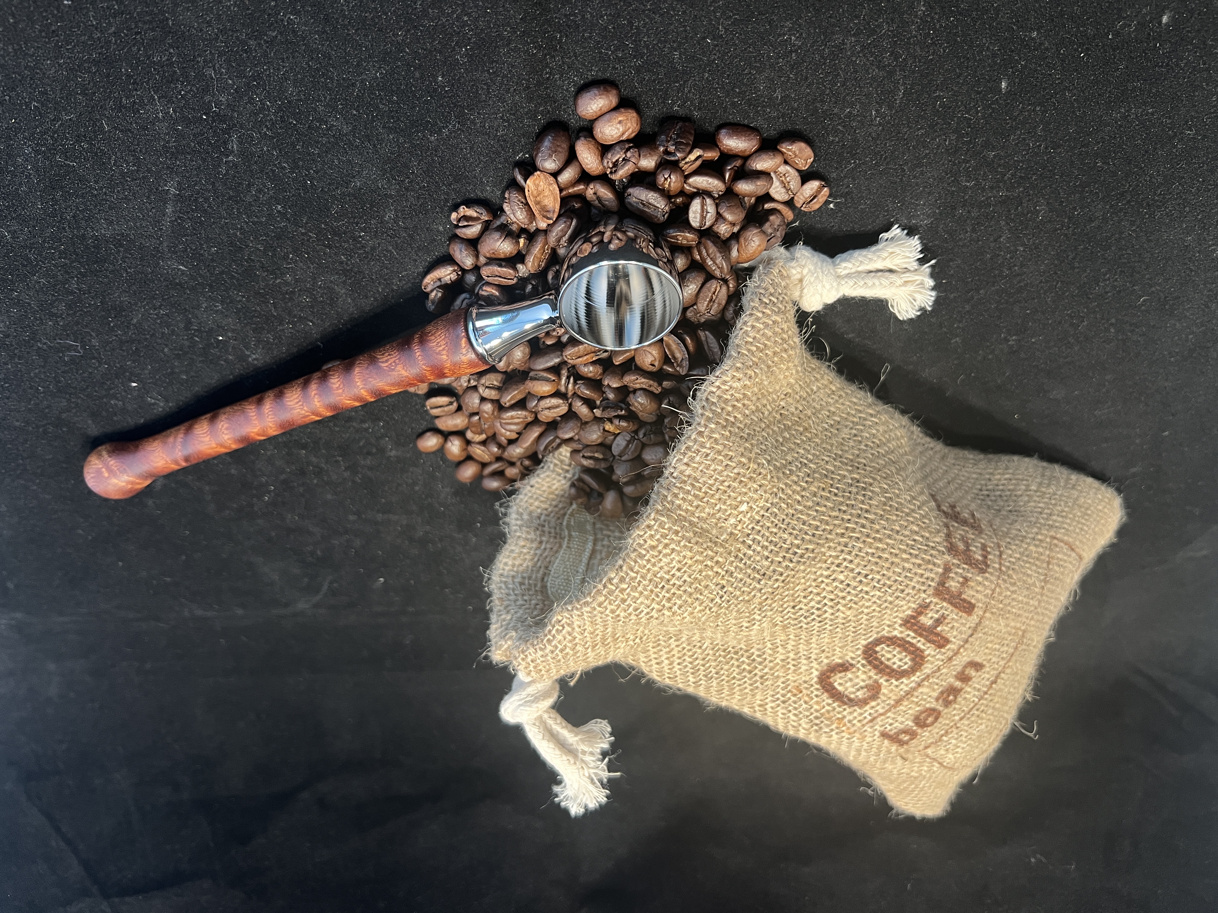 Ribbon Sapele Coffee Scoop