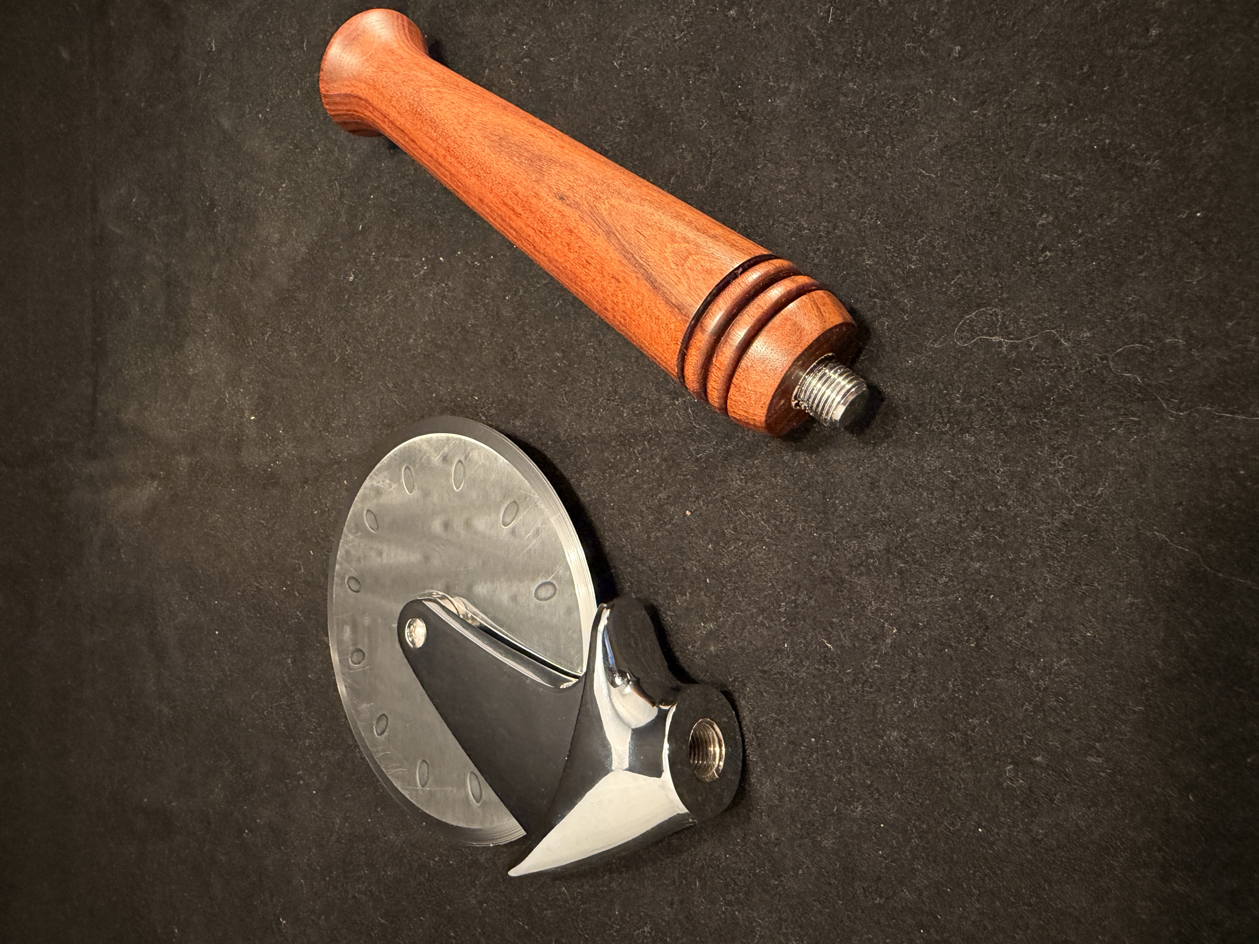 Bolivian Rosewood Pizza Cutter