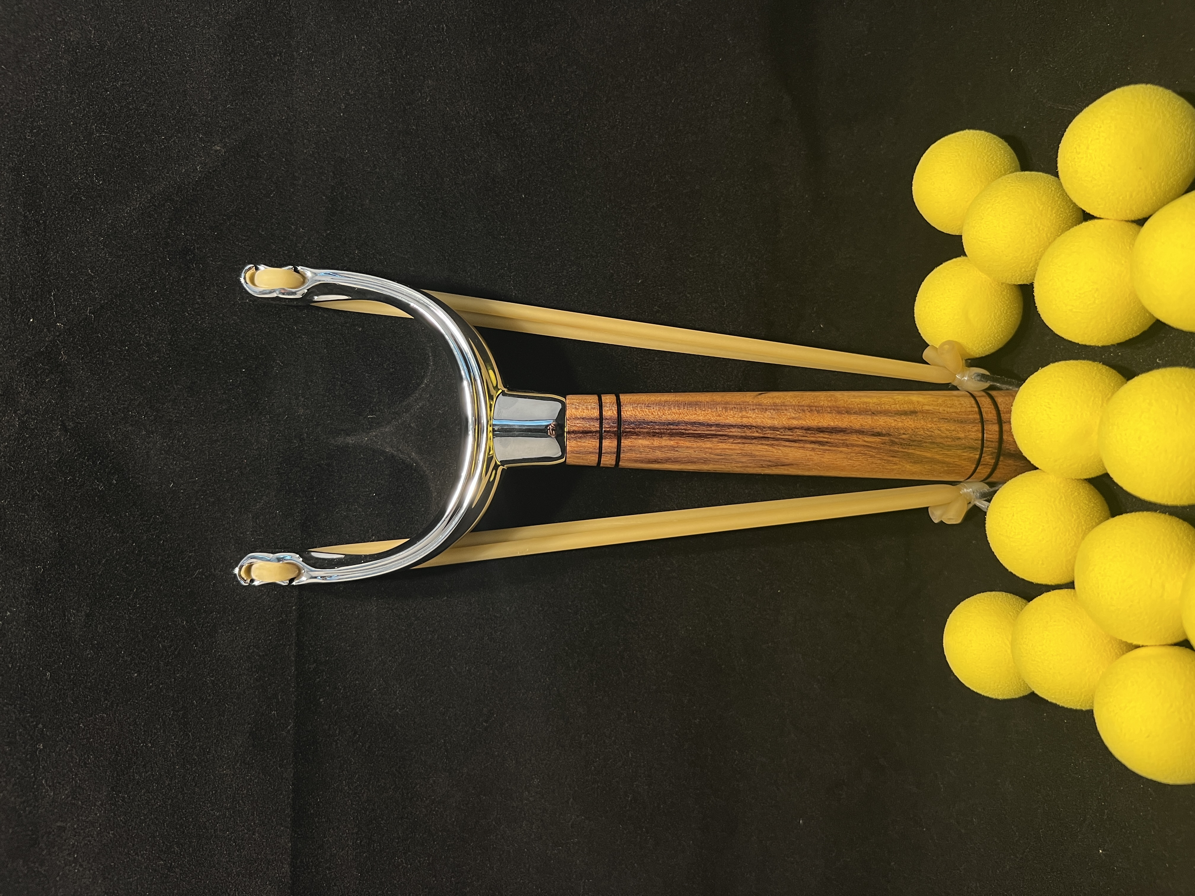 Patagonian Rosewood and Chrome Slingshot