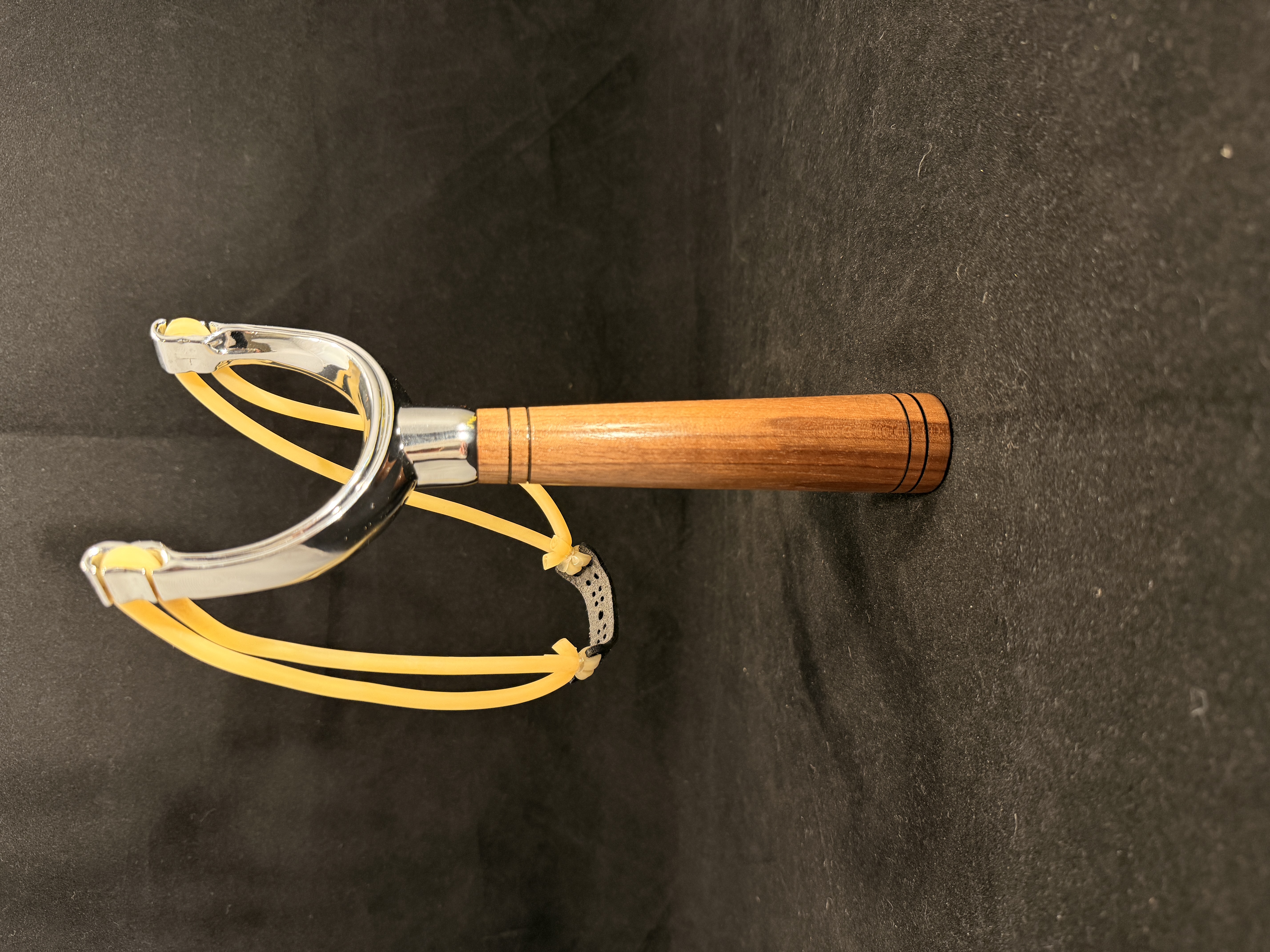 Black Walnut and Chrome Slingshot