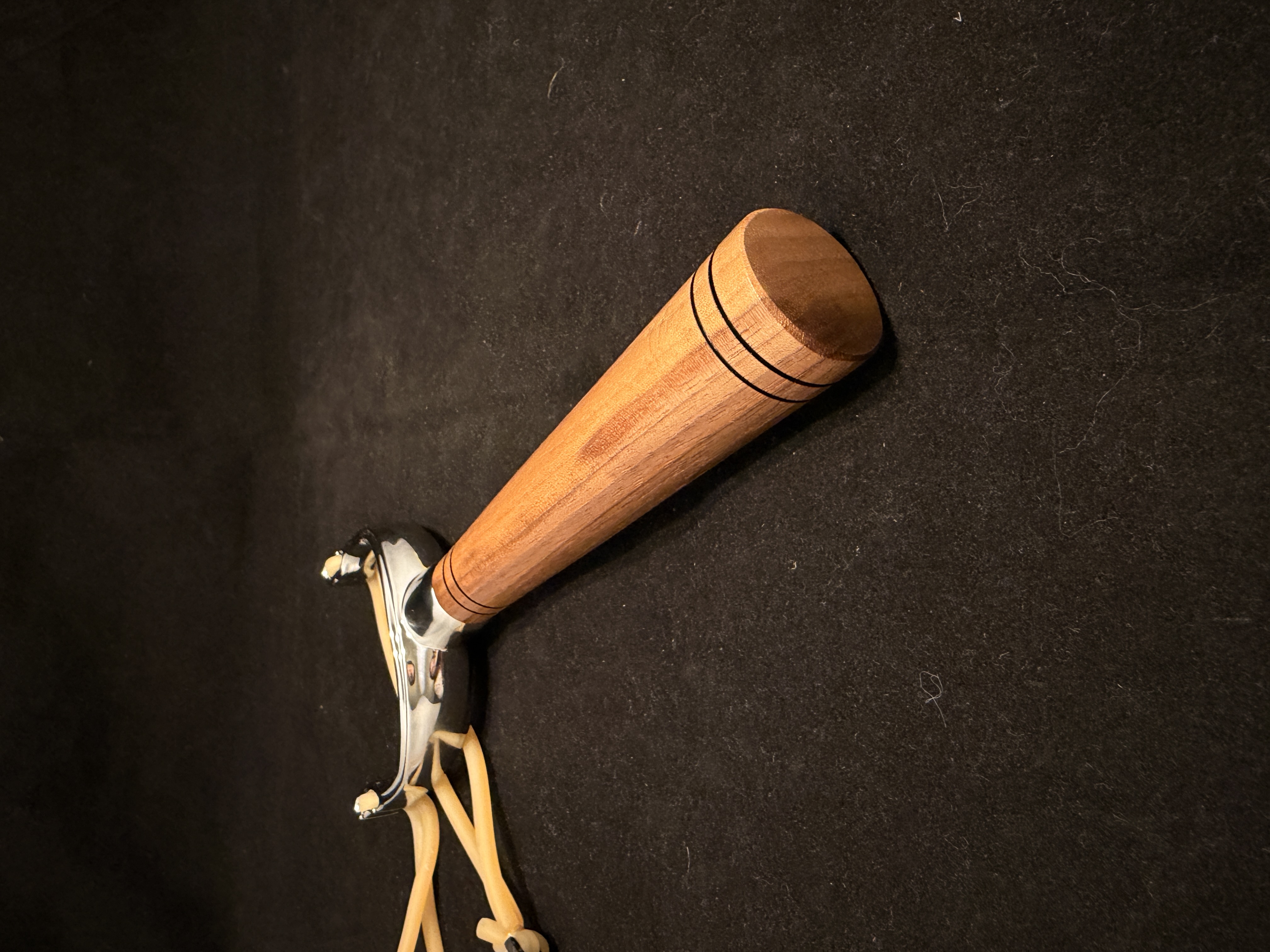 Black Walnut and Chrome Slingshot