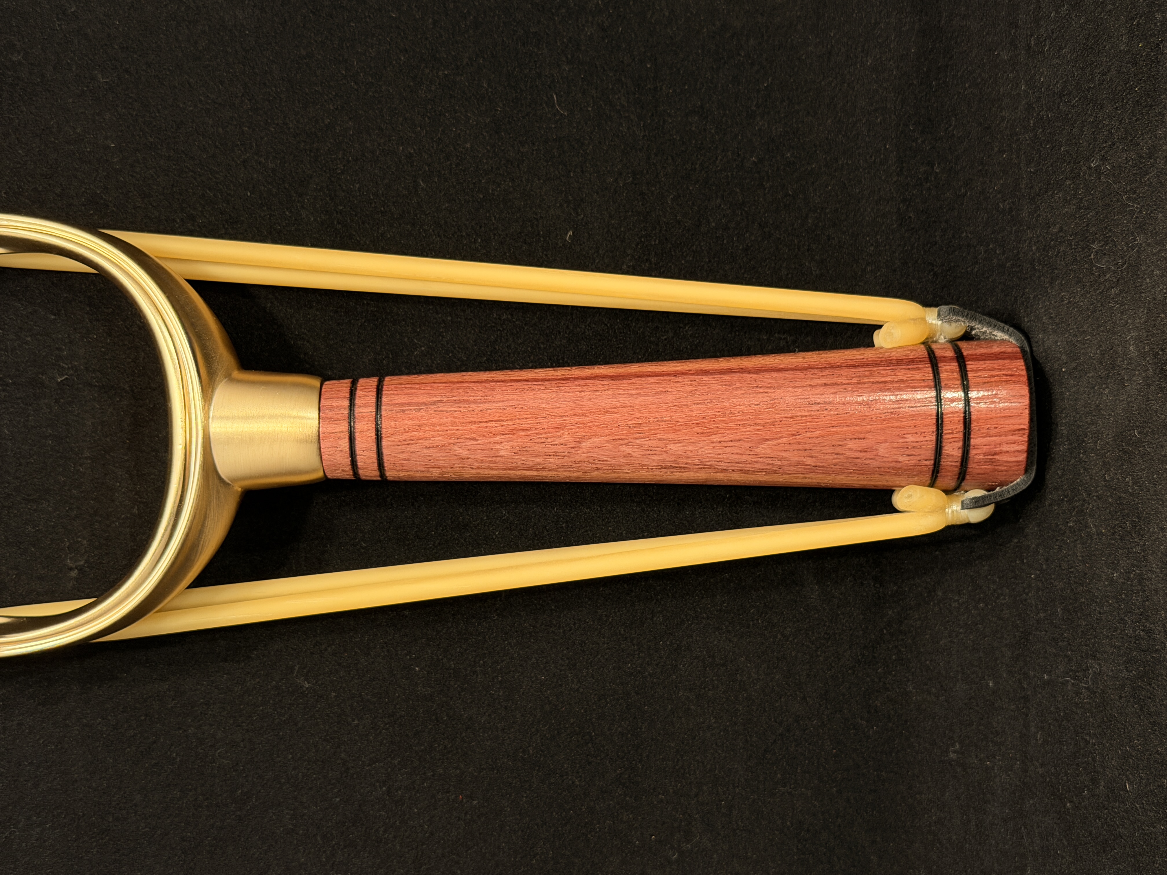 Purpleheart and Brass Slingshot