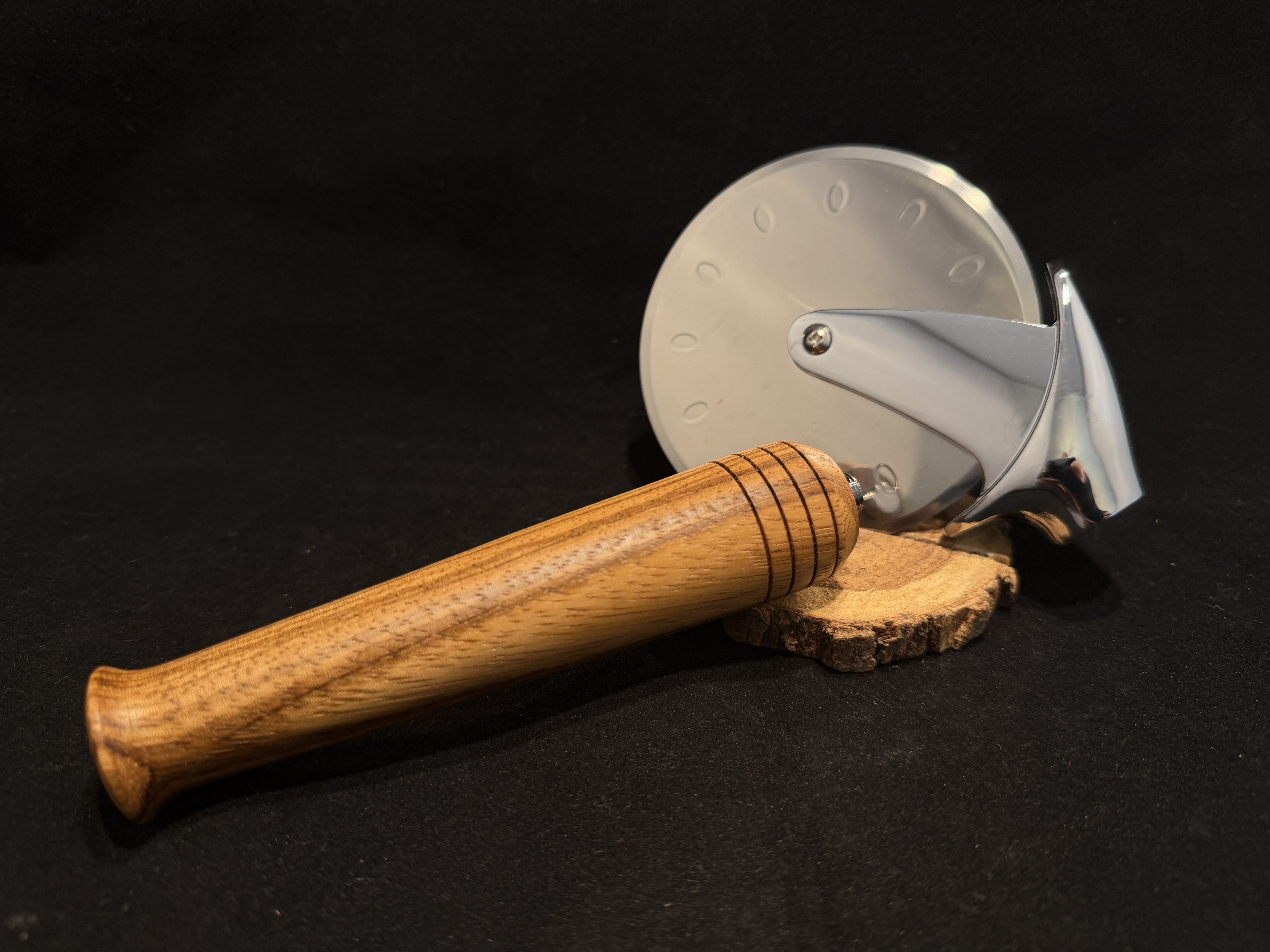 Zebrawood Pizza Cutter