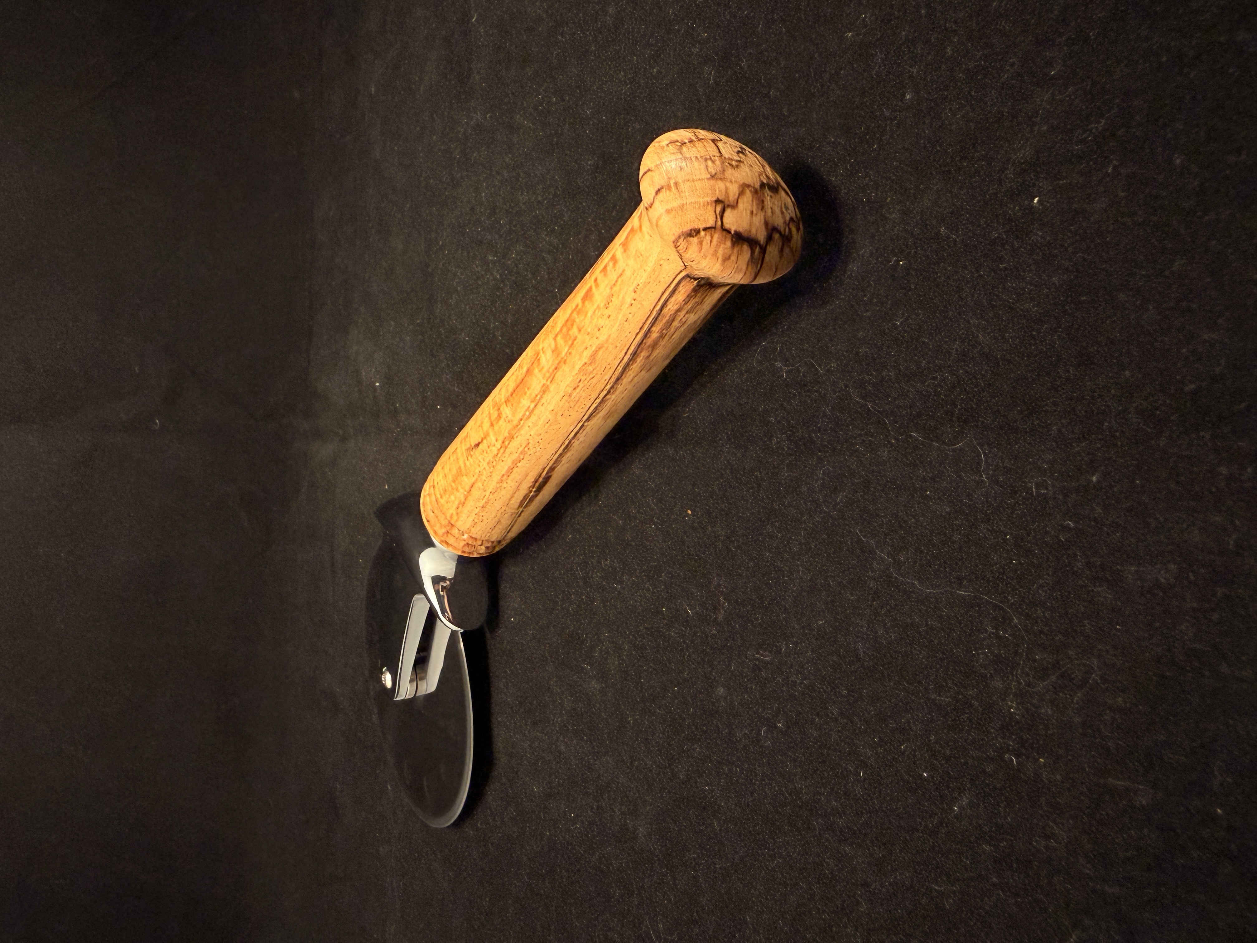 Spalted Beech Pizza Cutter