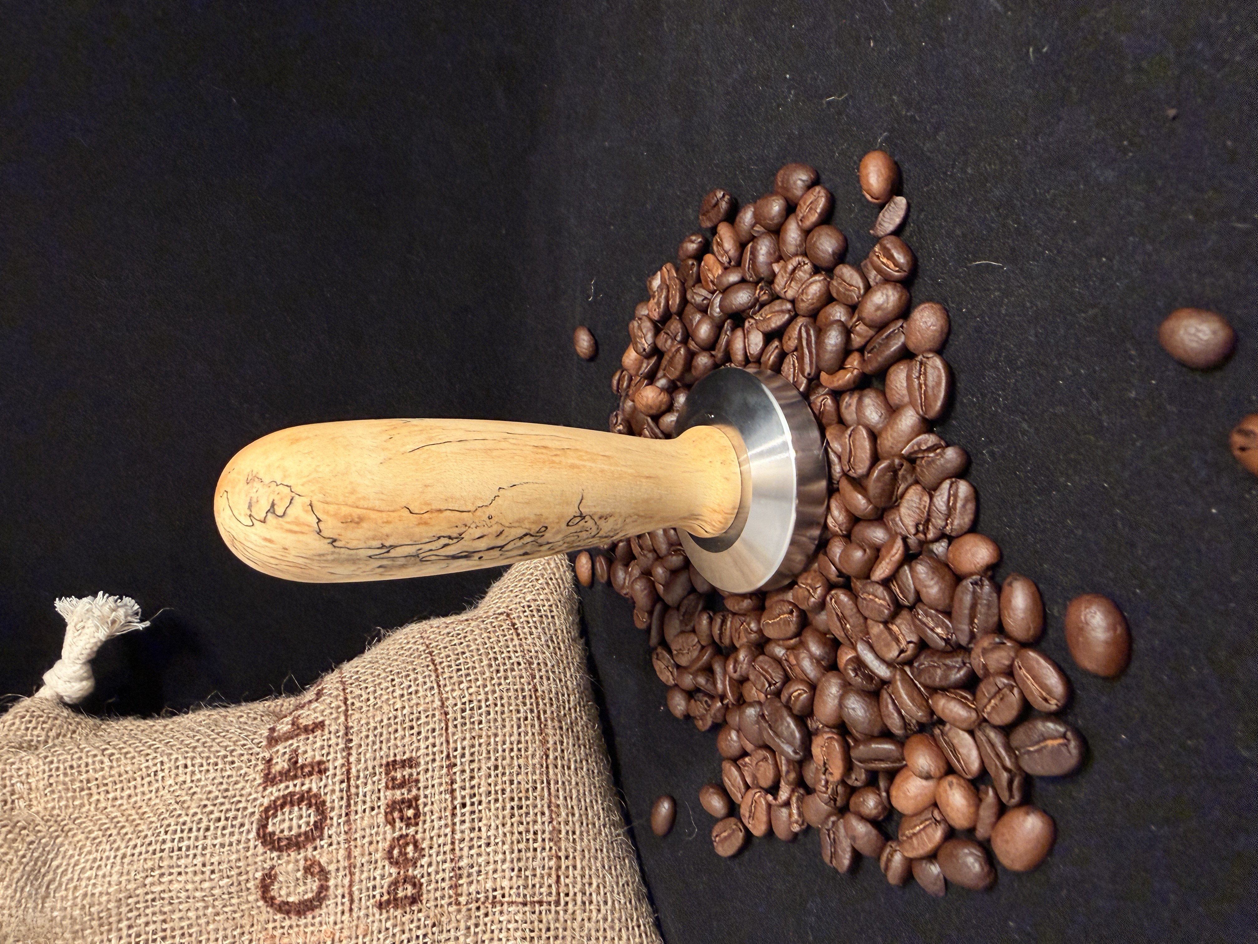 Spalted Tamarind Espresso Tamper