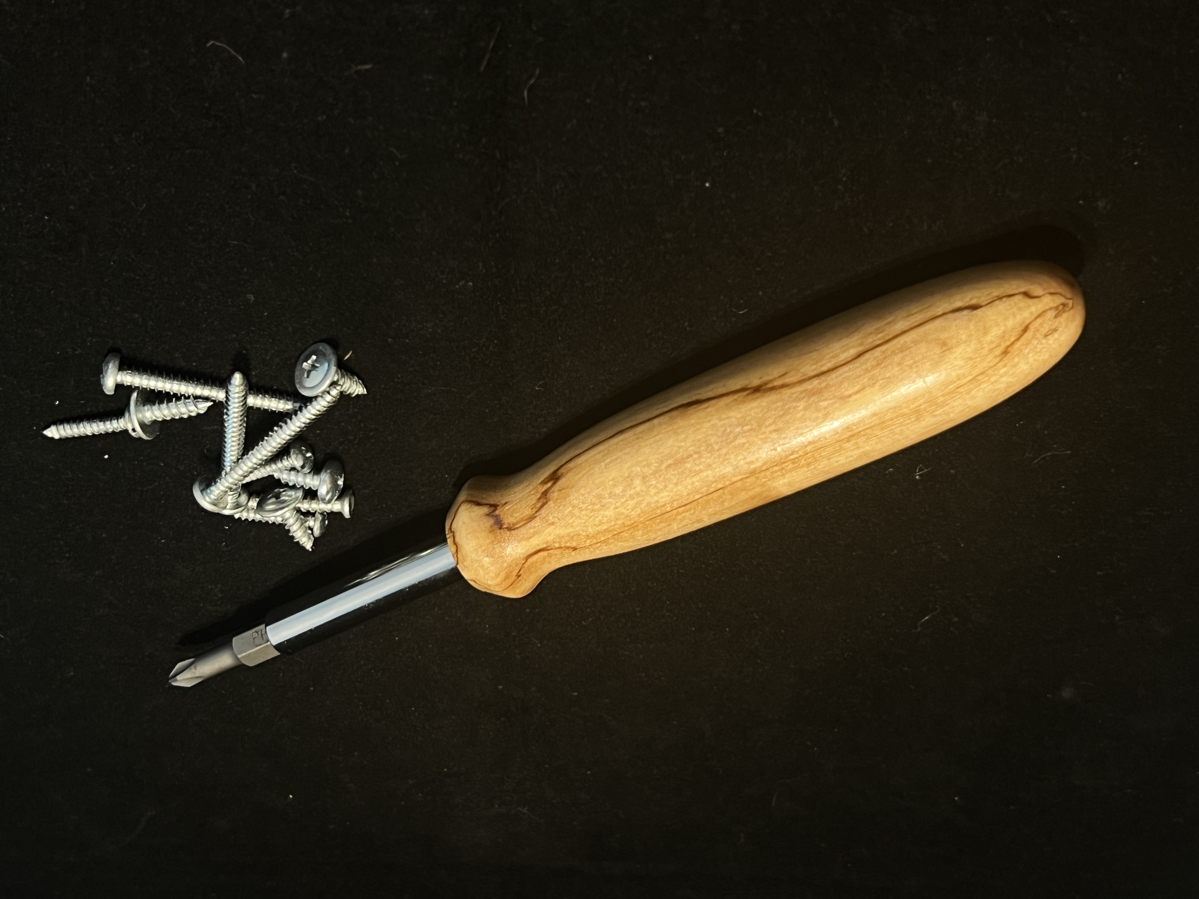 Spalted Yellow Birch Screwdriver