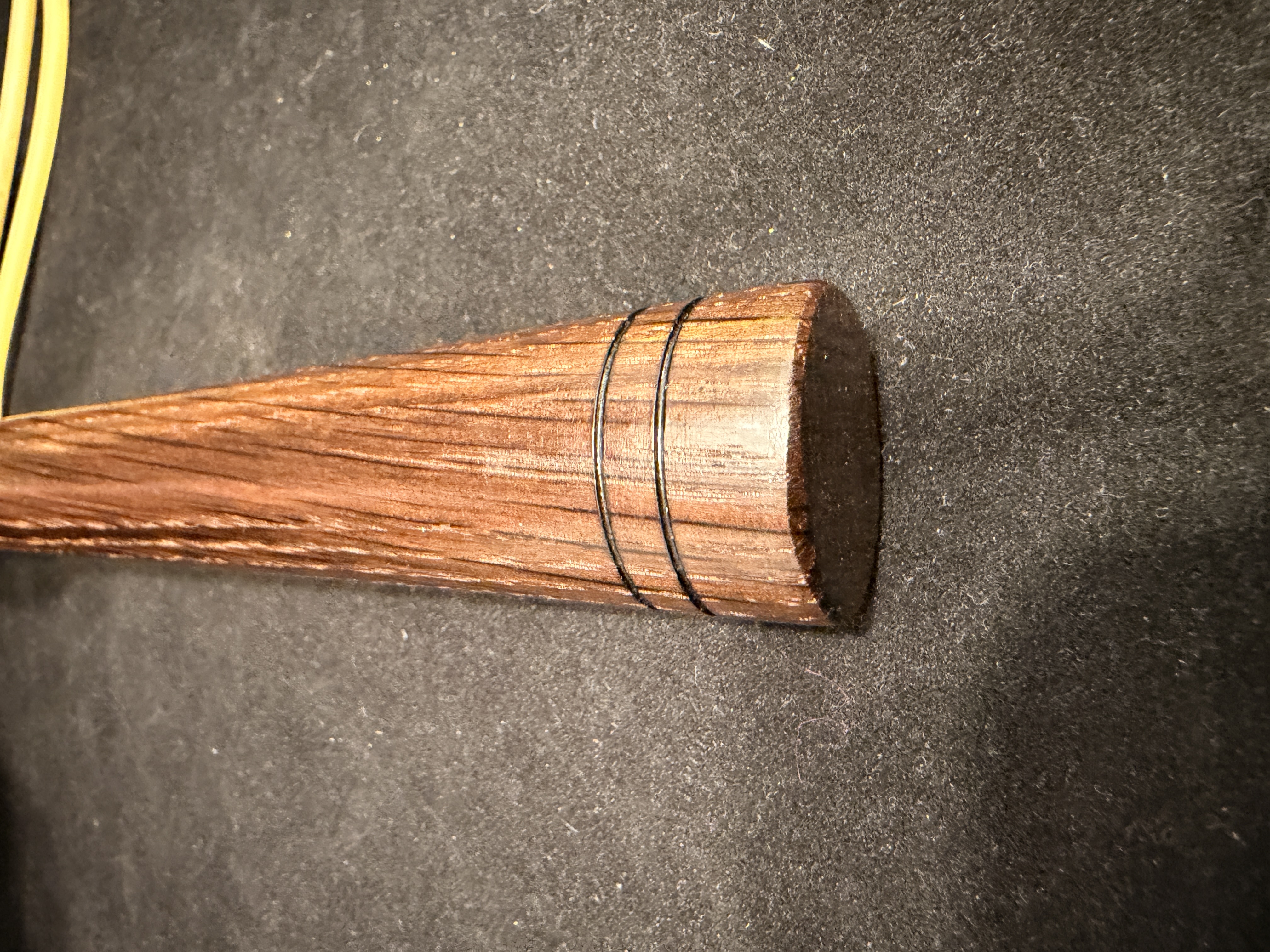 Quarter Sawn Black Walnut and Brass Slingshot