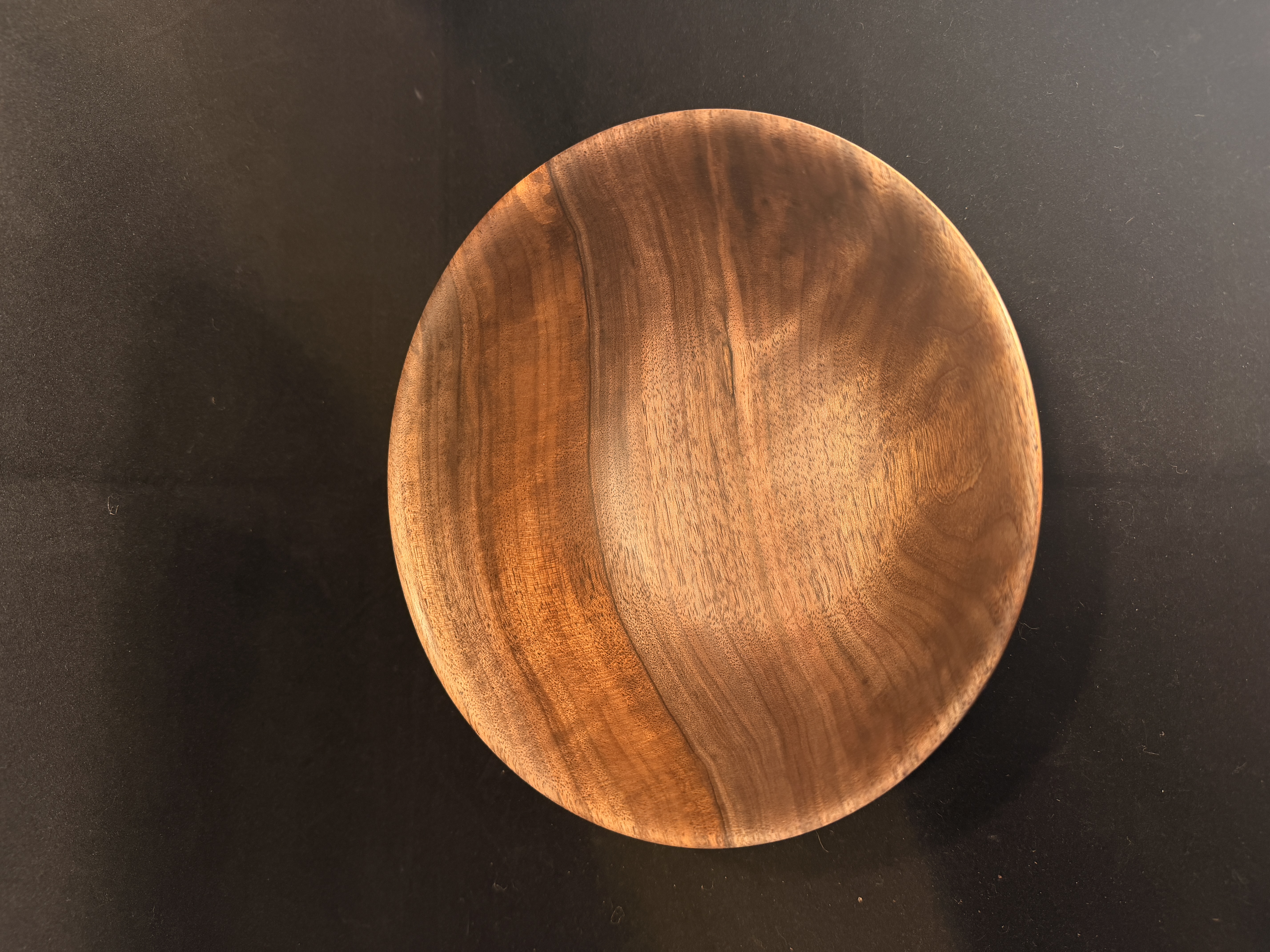 Large Black Walnut Serving Bowl