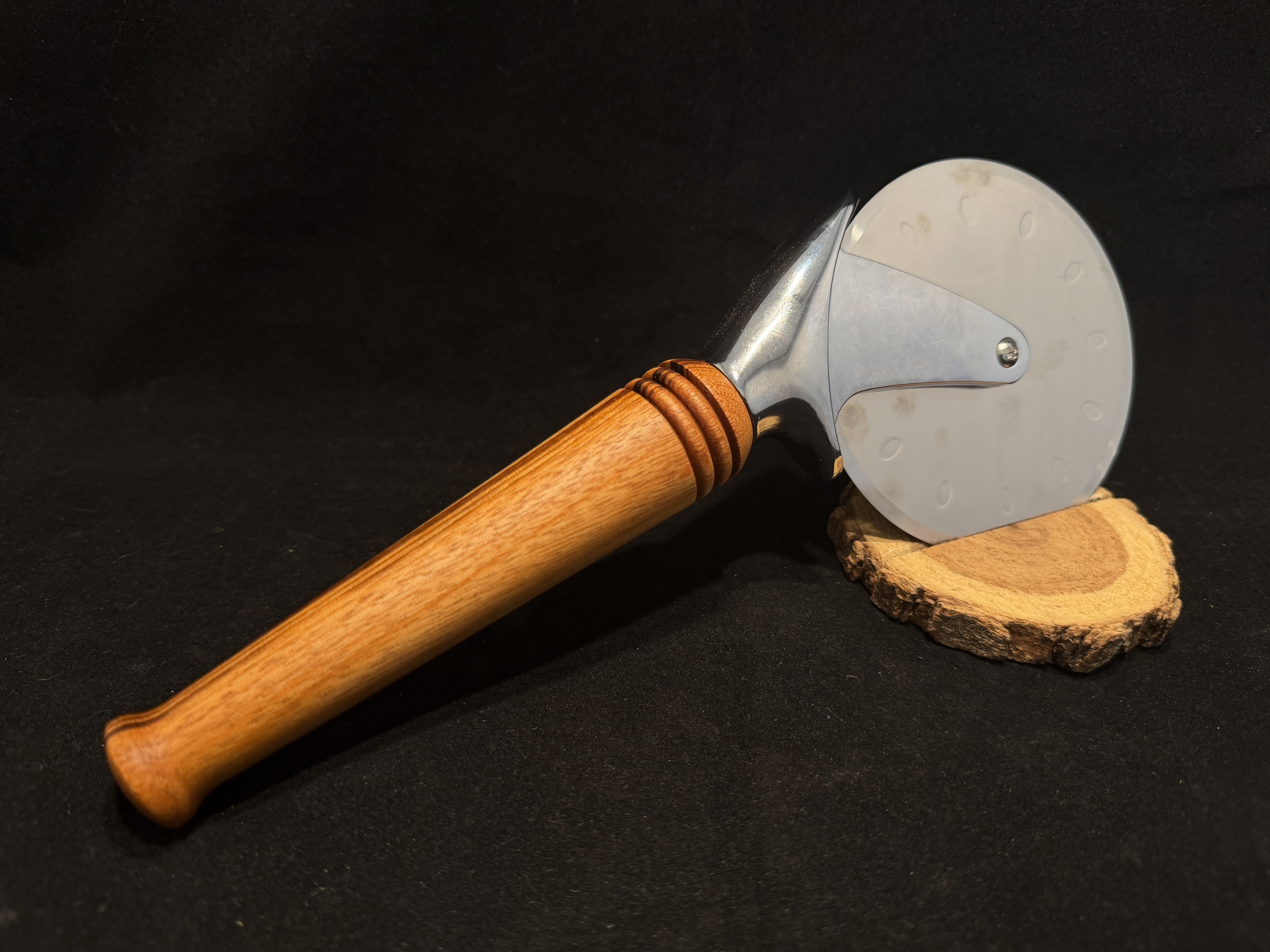 Tigerwood Pizza Cutter