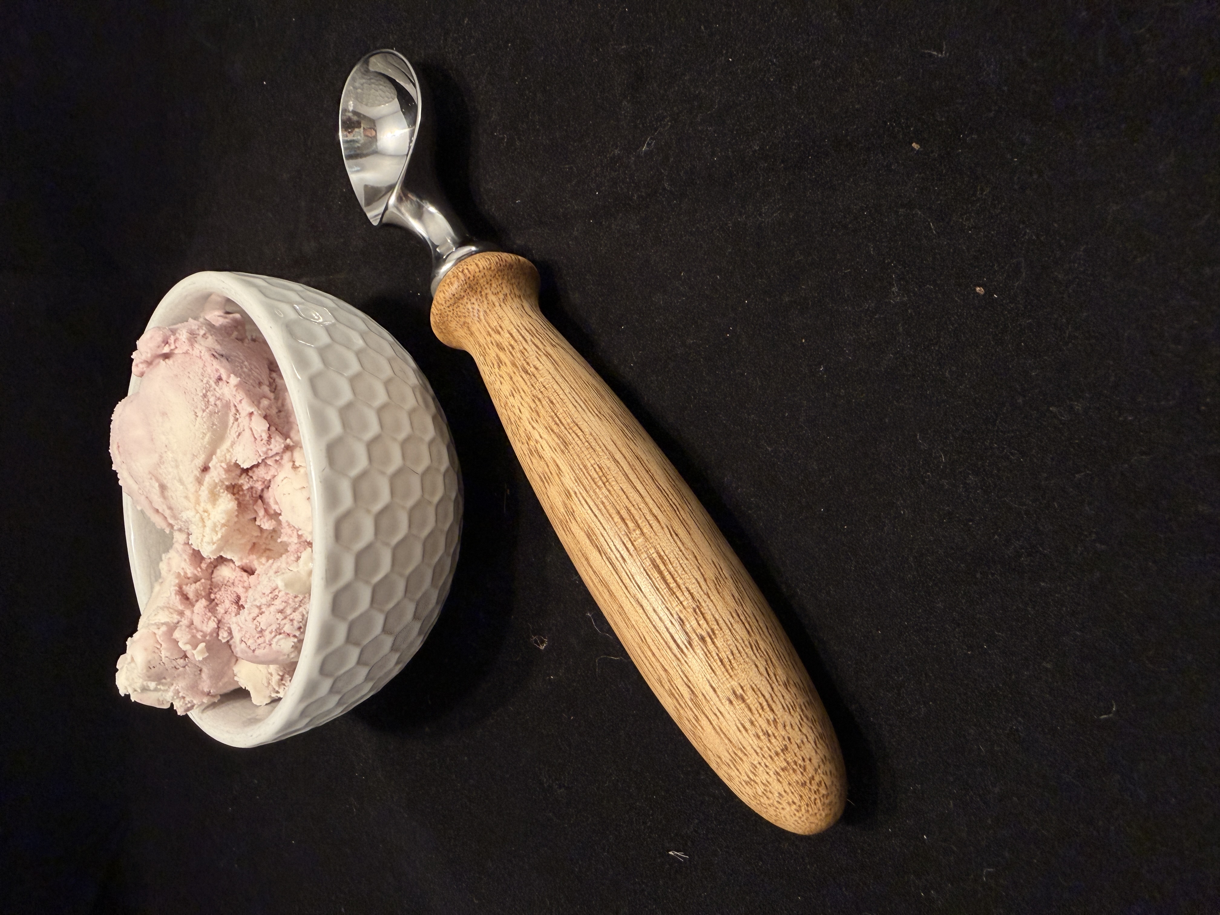 White Limba Ice Cream Scoop