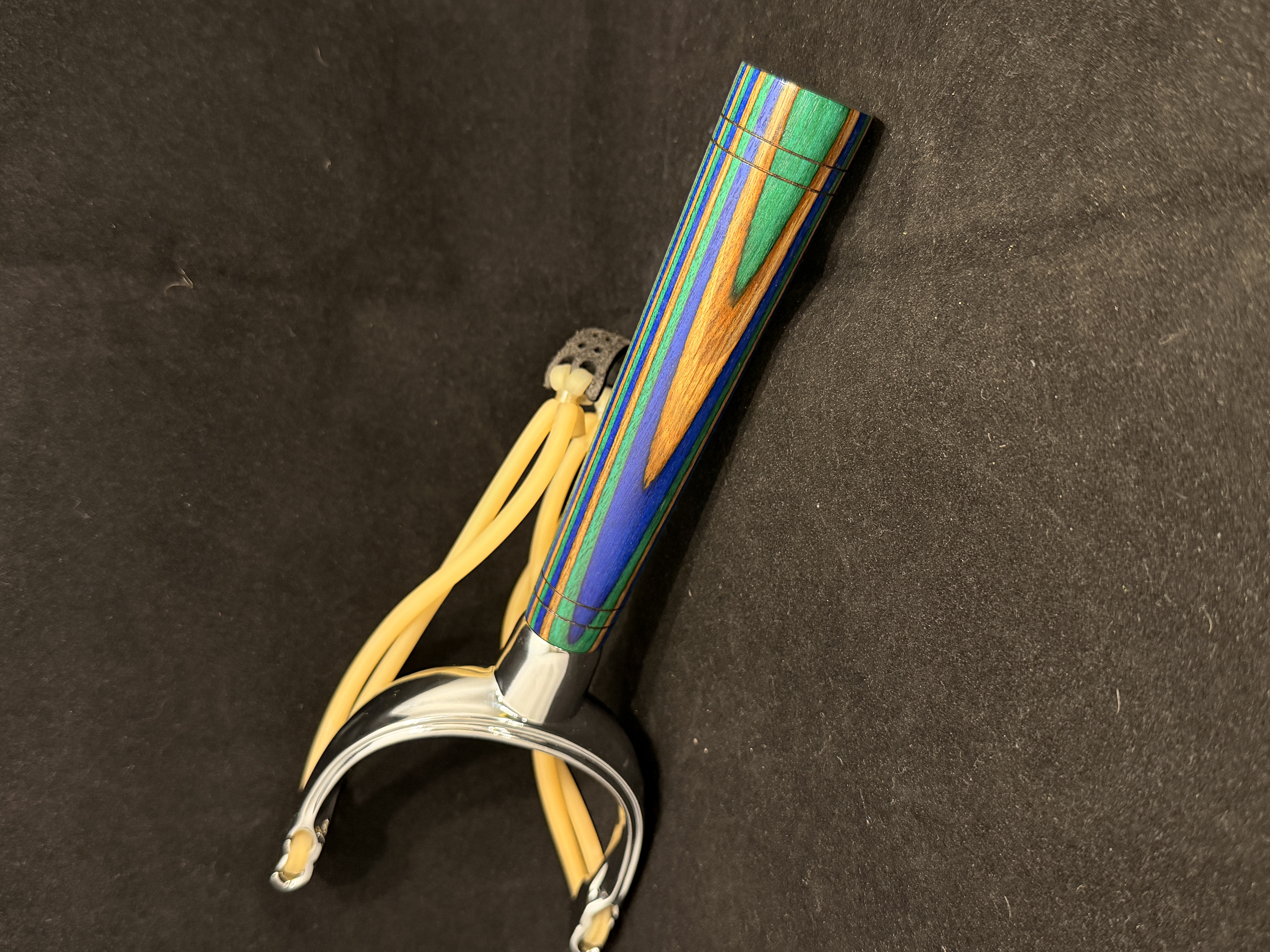 "Seahawks"wood and Chrome Slingshot