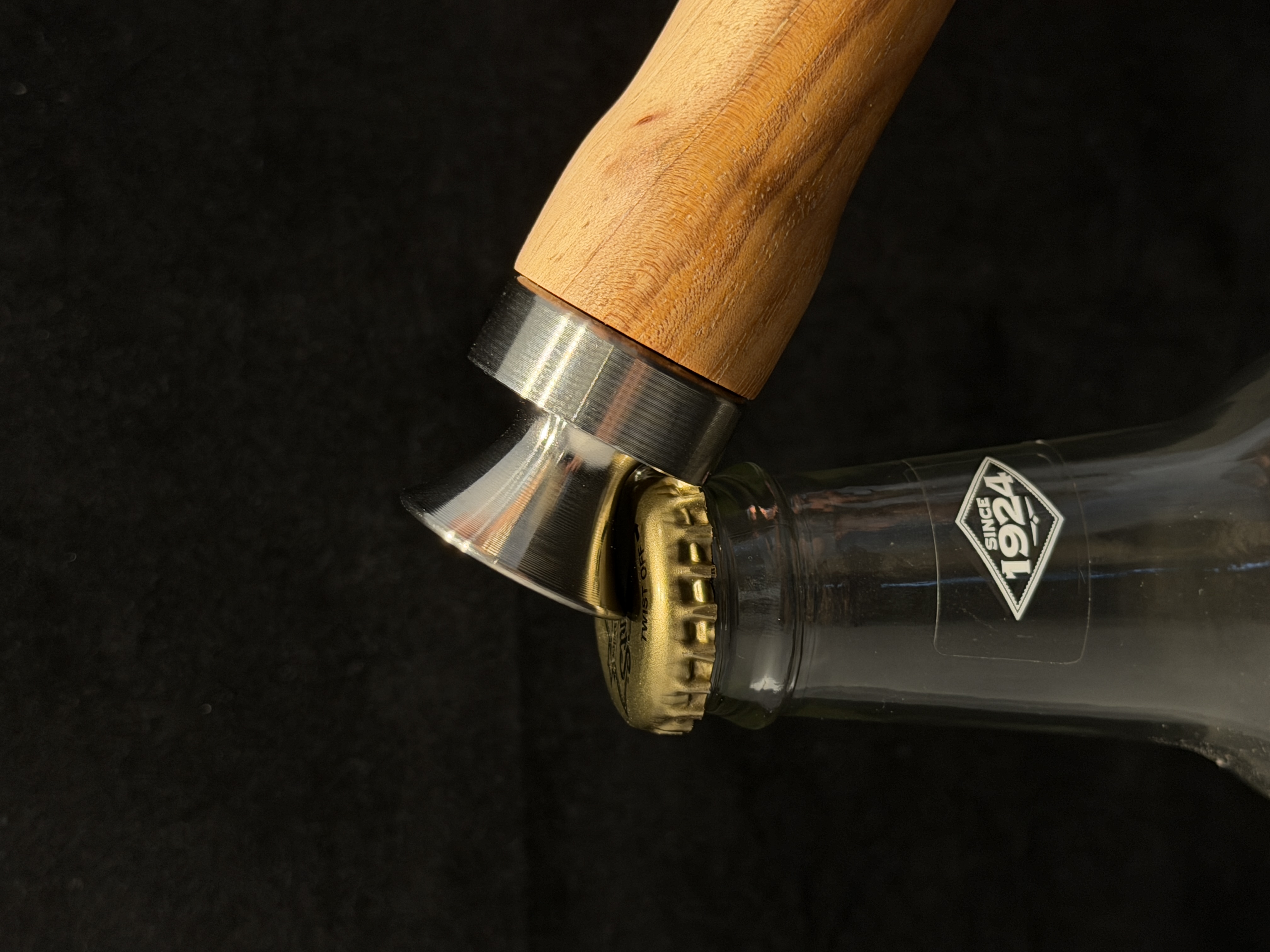 2-tone Hickory bottle opener