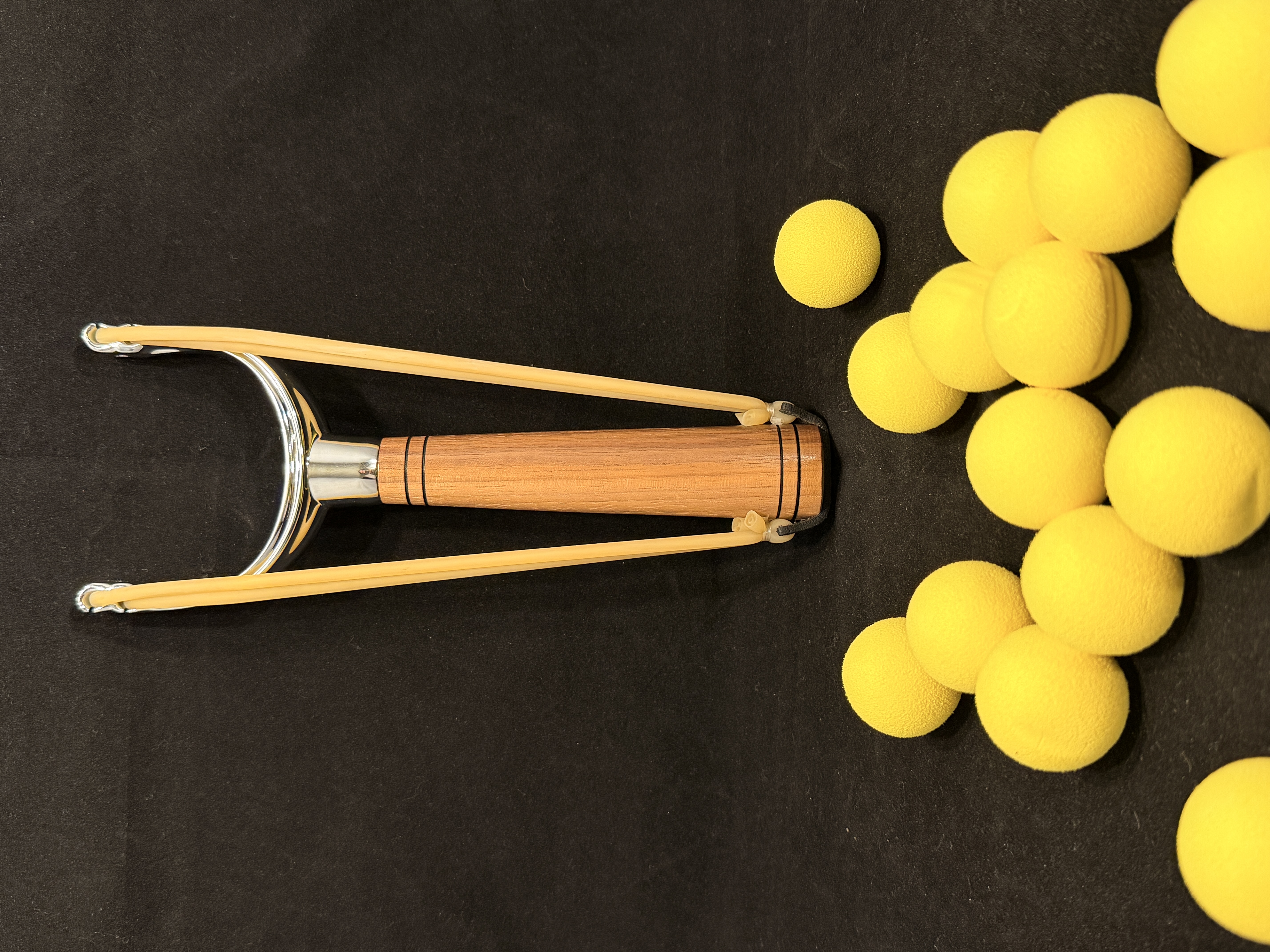 Black Walnut and Chrome Slingshot