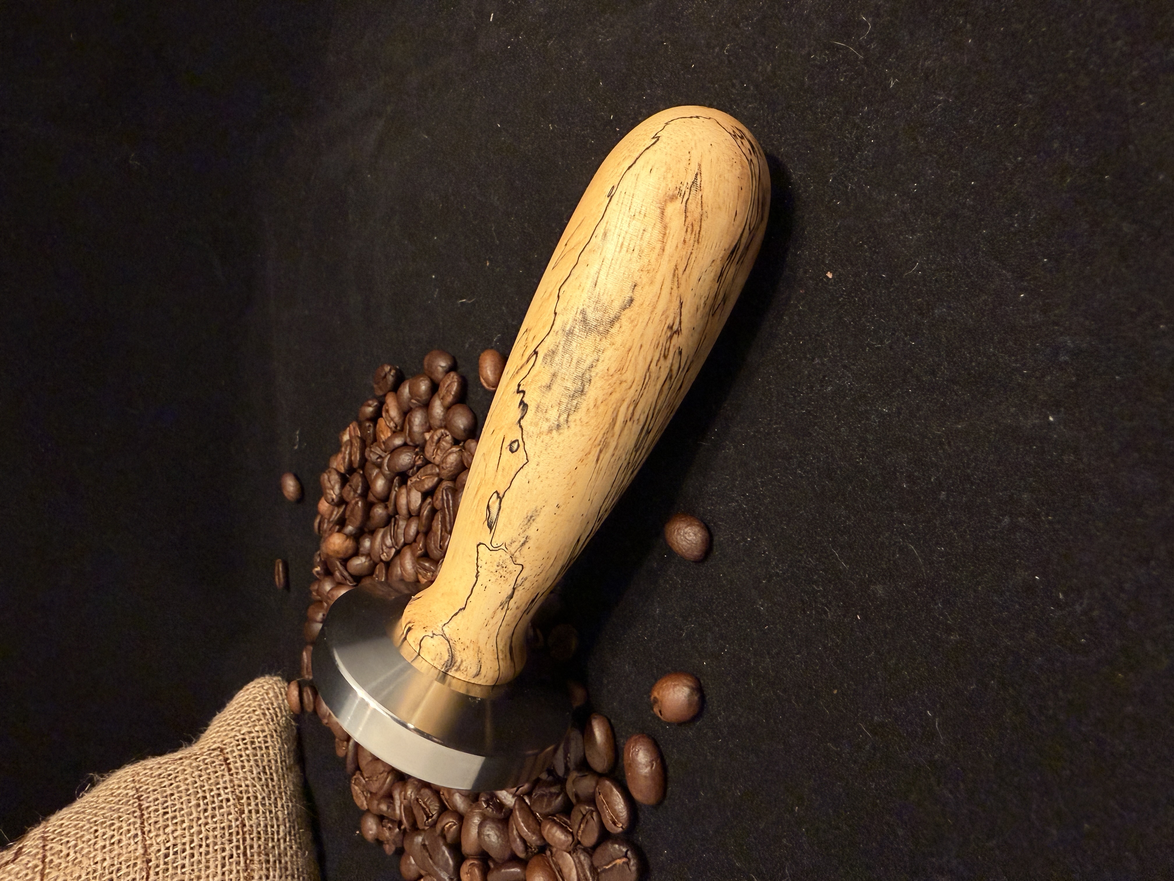 Spalted Tamarind Espresso Tamper