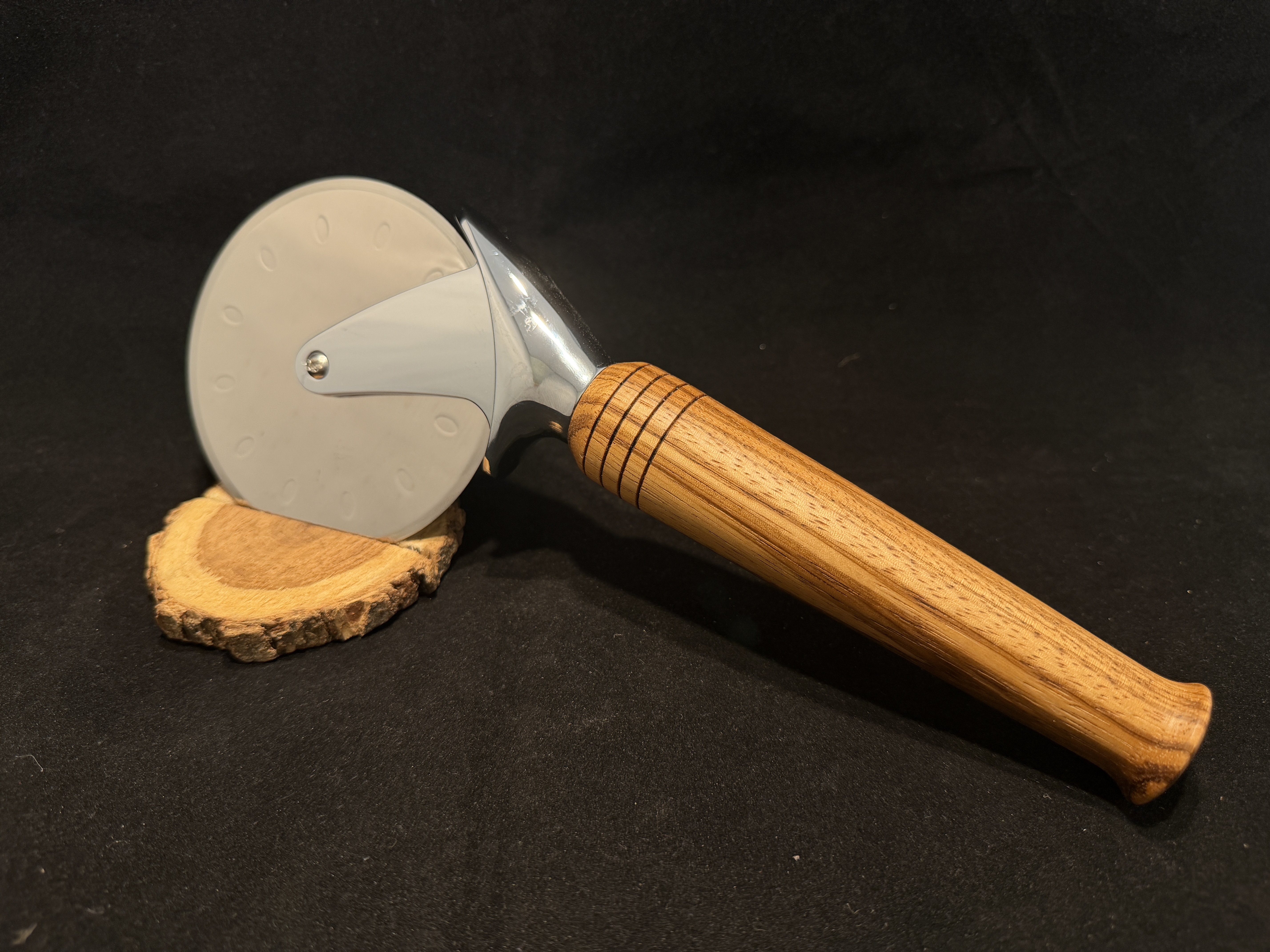 Zebrawood Pizza Cutter