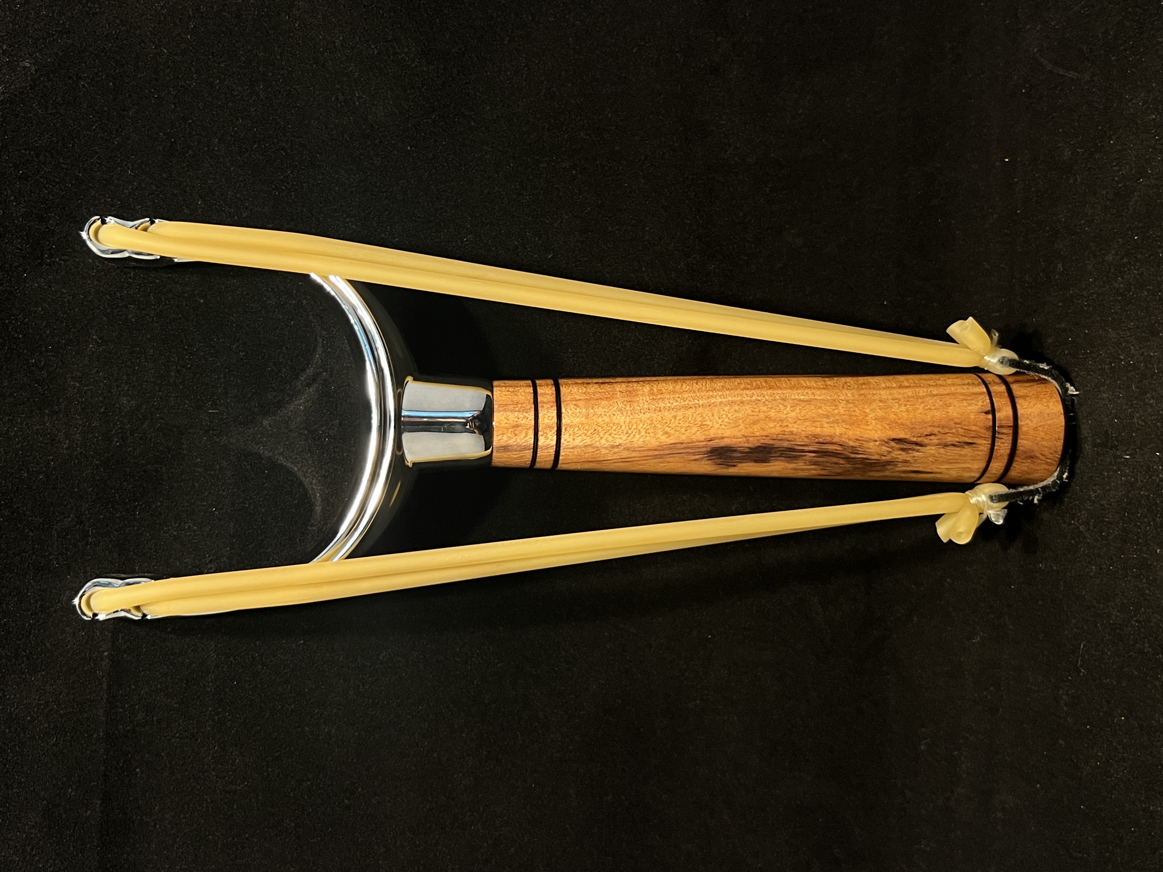 Patagonian Rosewood and Chrome Slingshot